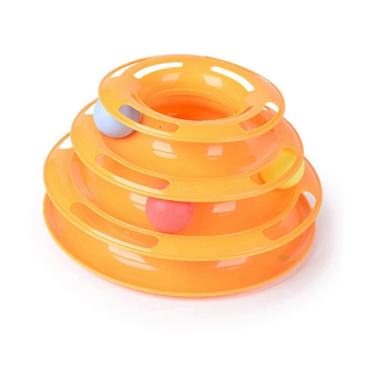 Cat Toy Layer for Cats - Eco-Friendly, Safe, Durable, Yellow Interactive Play Equipment for Feline Fun and Entertainment