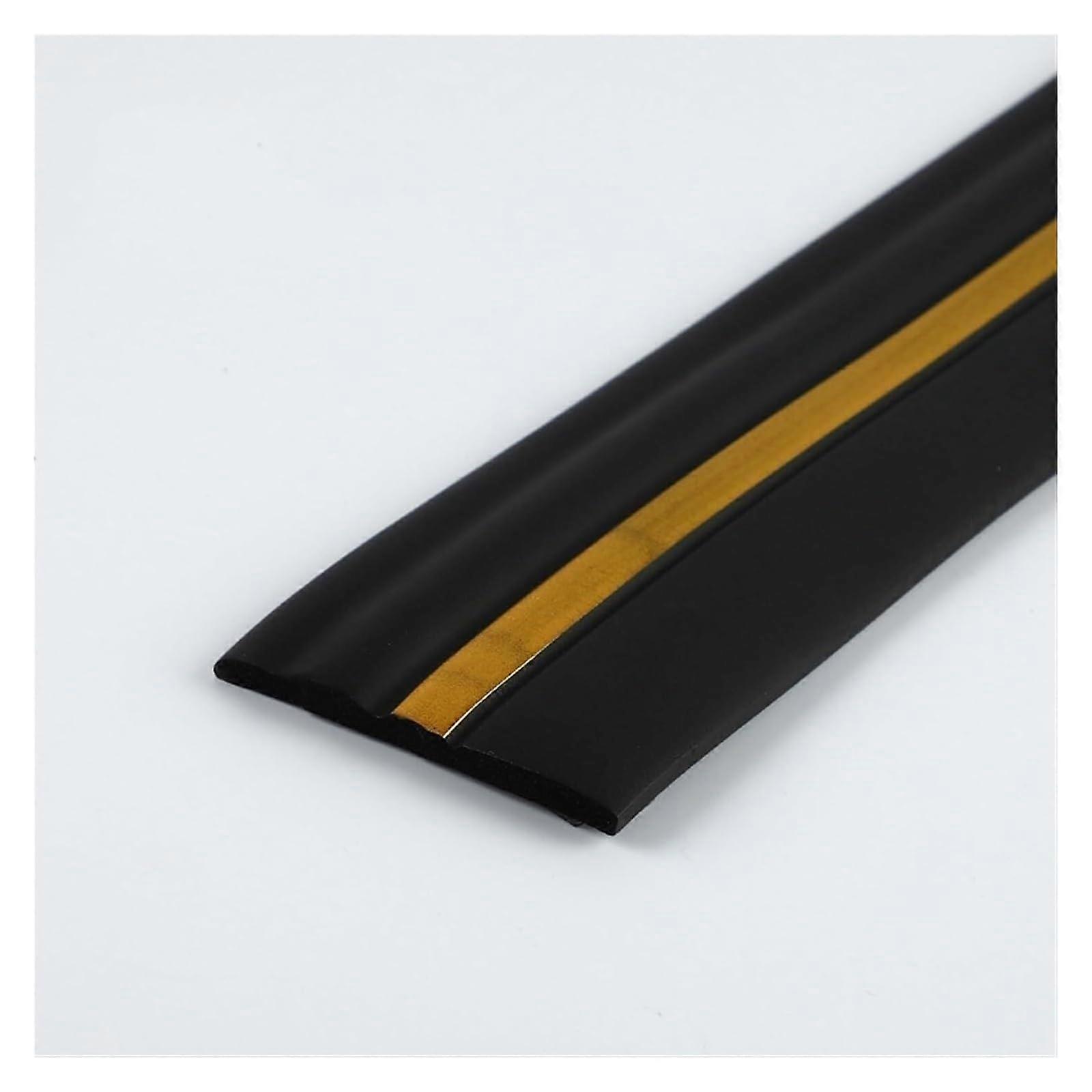 Selfadhesive decorative trim, selfadhesive sealing strip, flexible wall trim, 20 feet x 4 inches flexible baseboard (Nero) black