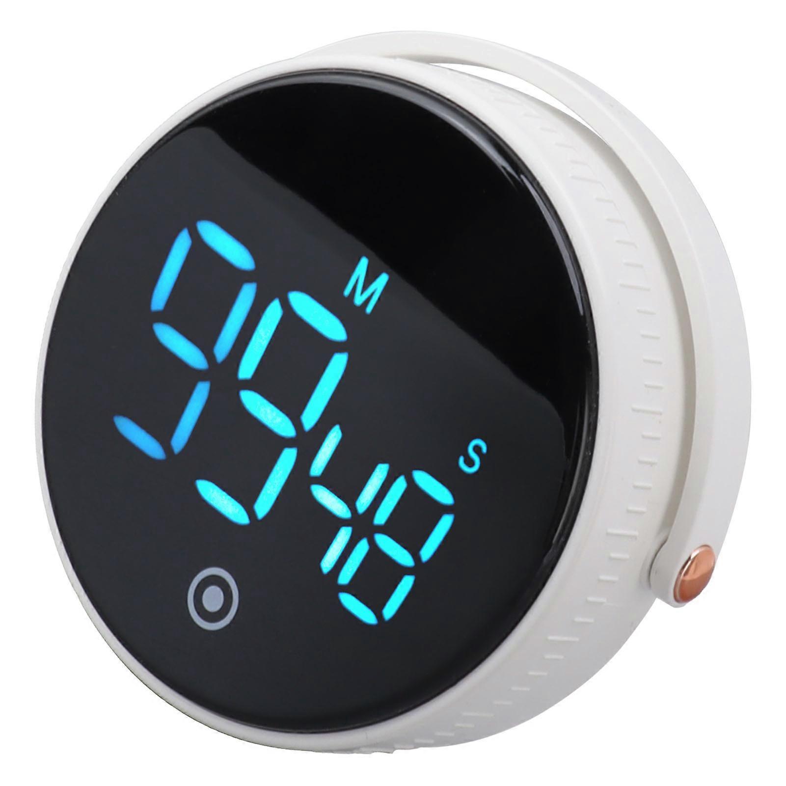Digital Kitchen Timer Magnetic Large LED Display Countdown Timer for Cooking Classroom Fitness White 