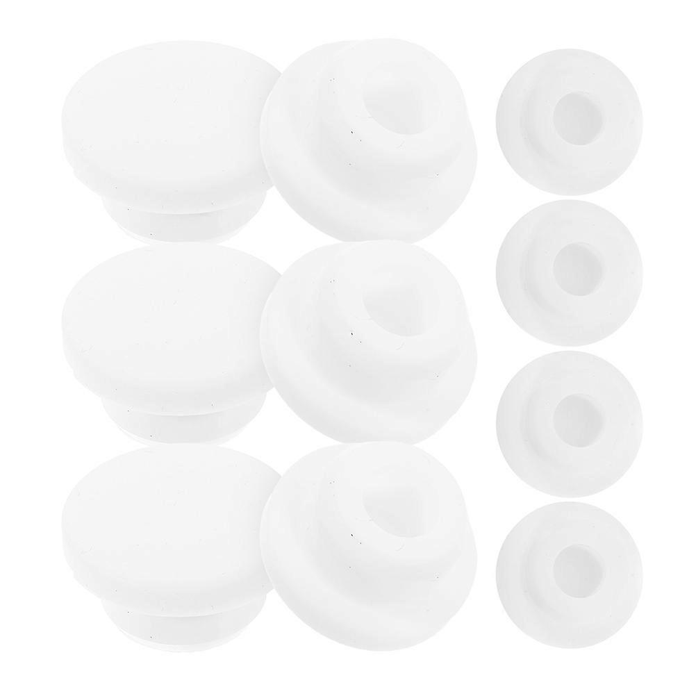 10pcs Round Bathroom Sink Overflow Drain Covers Prevent Water Overflow, Easy to Use and Clean, Practical Design for Washbasin Overflow Caps