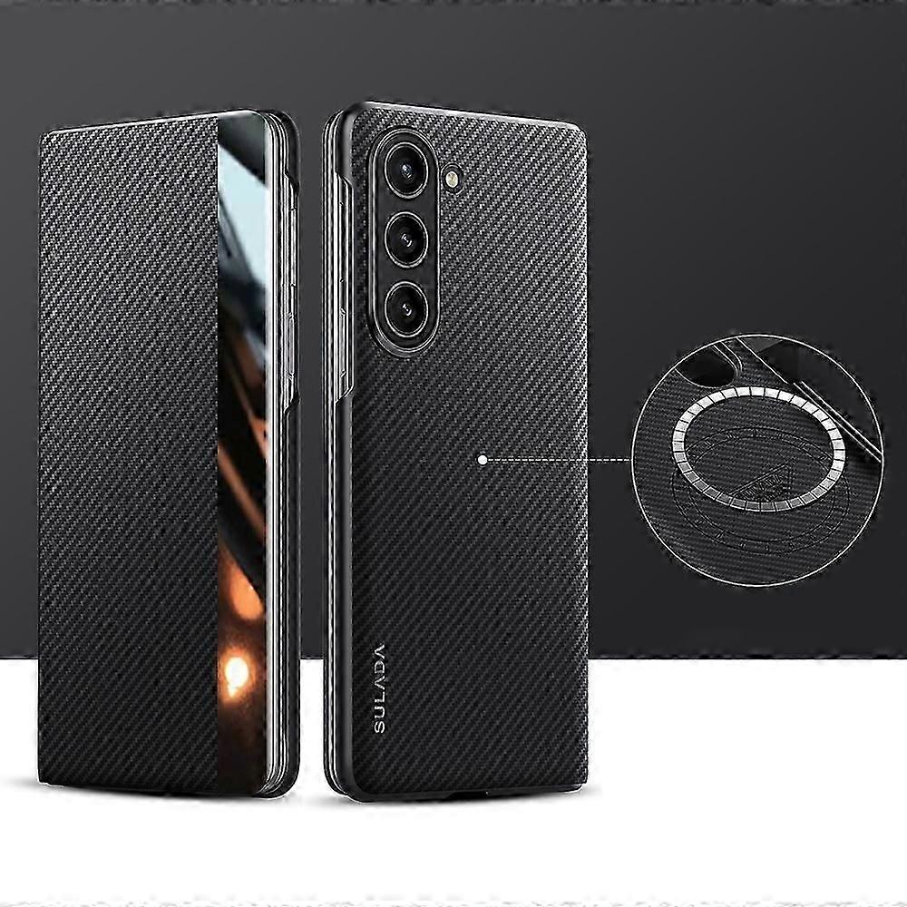 SULADA Kevlar 600D Texture Smart Window Leather Phone Case