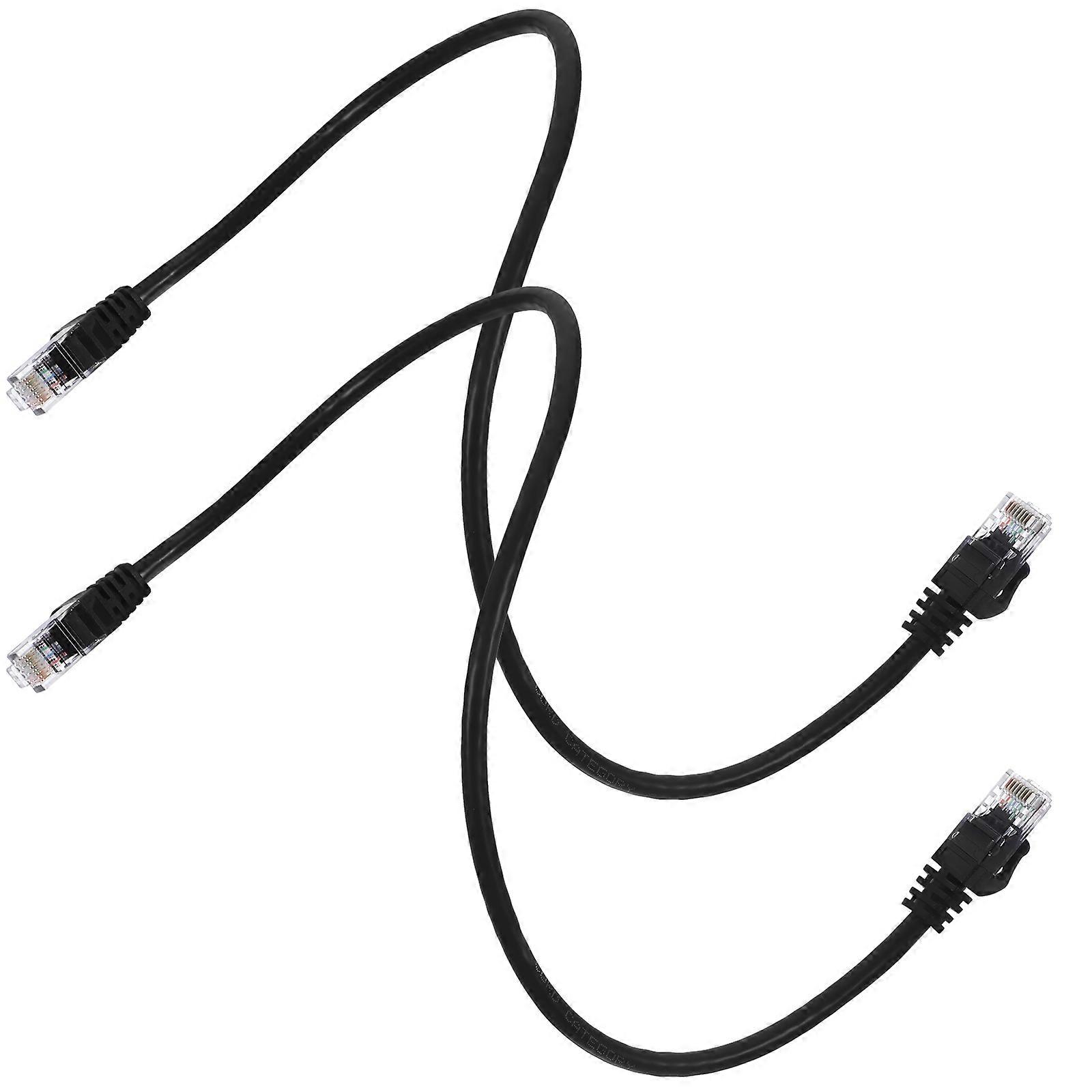 Cable Cables Cat6 Networking Cord Systems Stable Connection 2Pcs