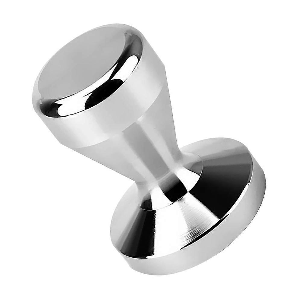 Flat Espresso Tamper Coffee Pressing Tamper For Coffee Machines Home Use Uniform Pressure Distribution Silver 7.9X5.3CM 1Pack