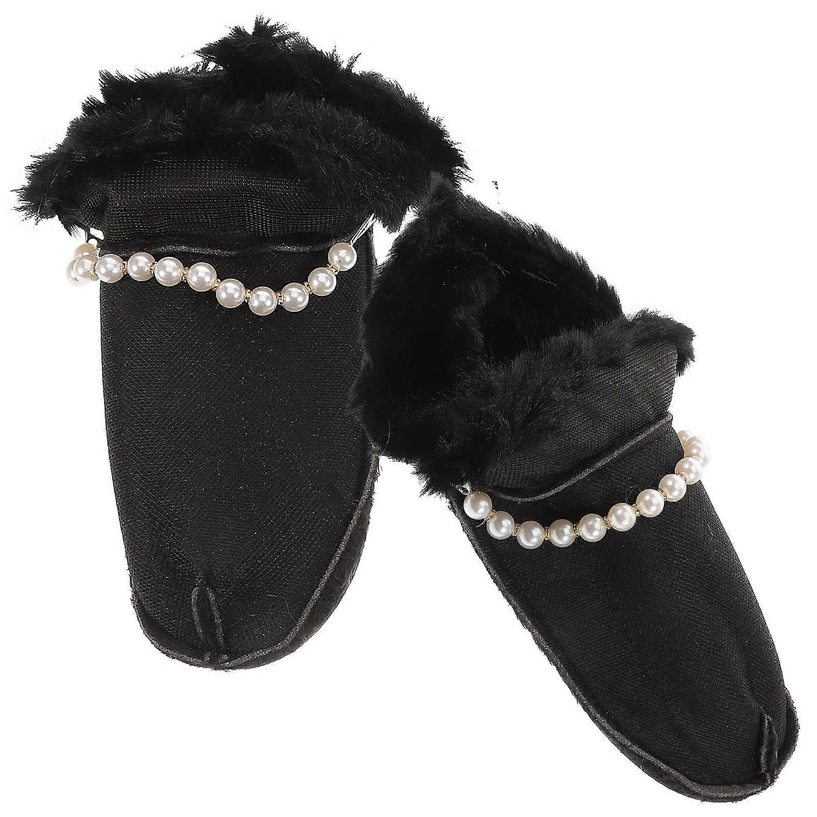 Easy Replacement Winter Fluffy Shoe Inserts For Men And Women Indoor Use Thick Lint 1 Pair