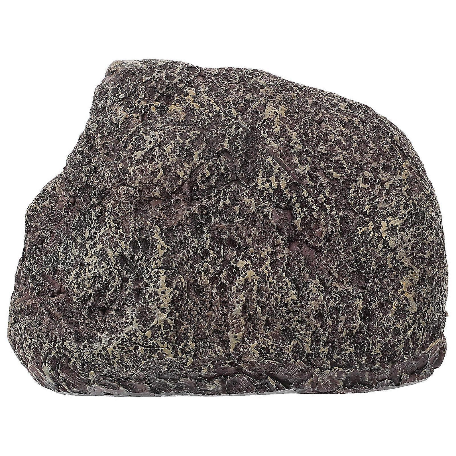 Outdoor Key Hider in Dark Brown Resin for Safe Storage and Yard Decoration 6 x 4.5 x 3 Inches