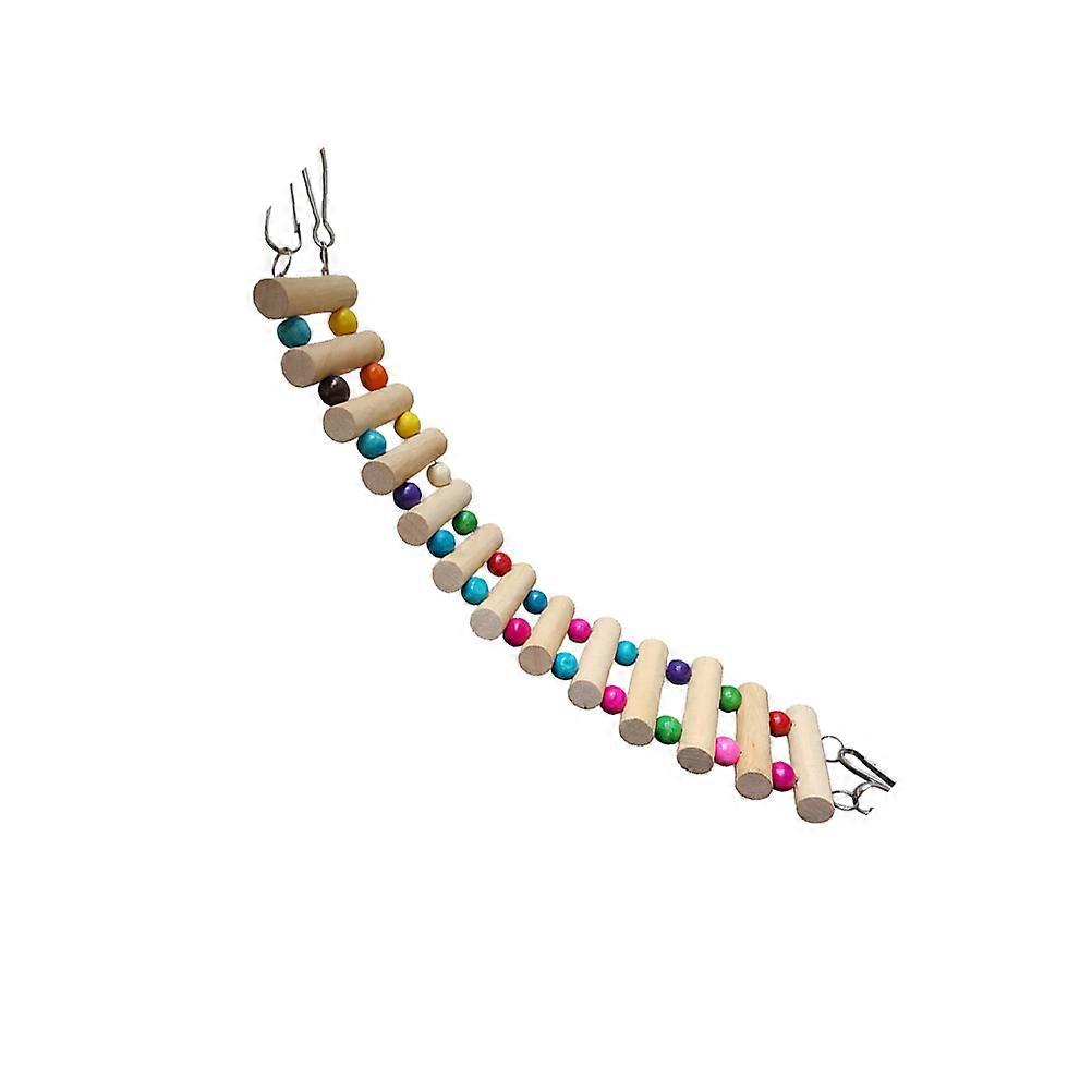 Hanging Parrot Toy Design For Parrots Exercise And Balance 20x7x2cm Assorted Color 13Pcs Sticks