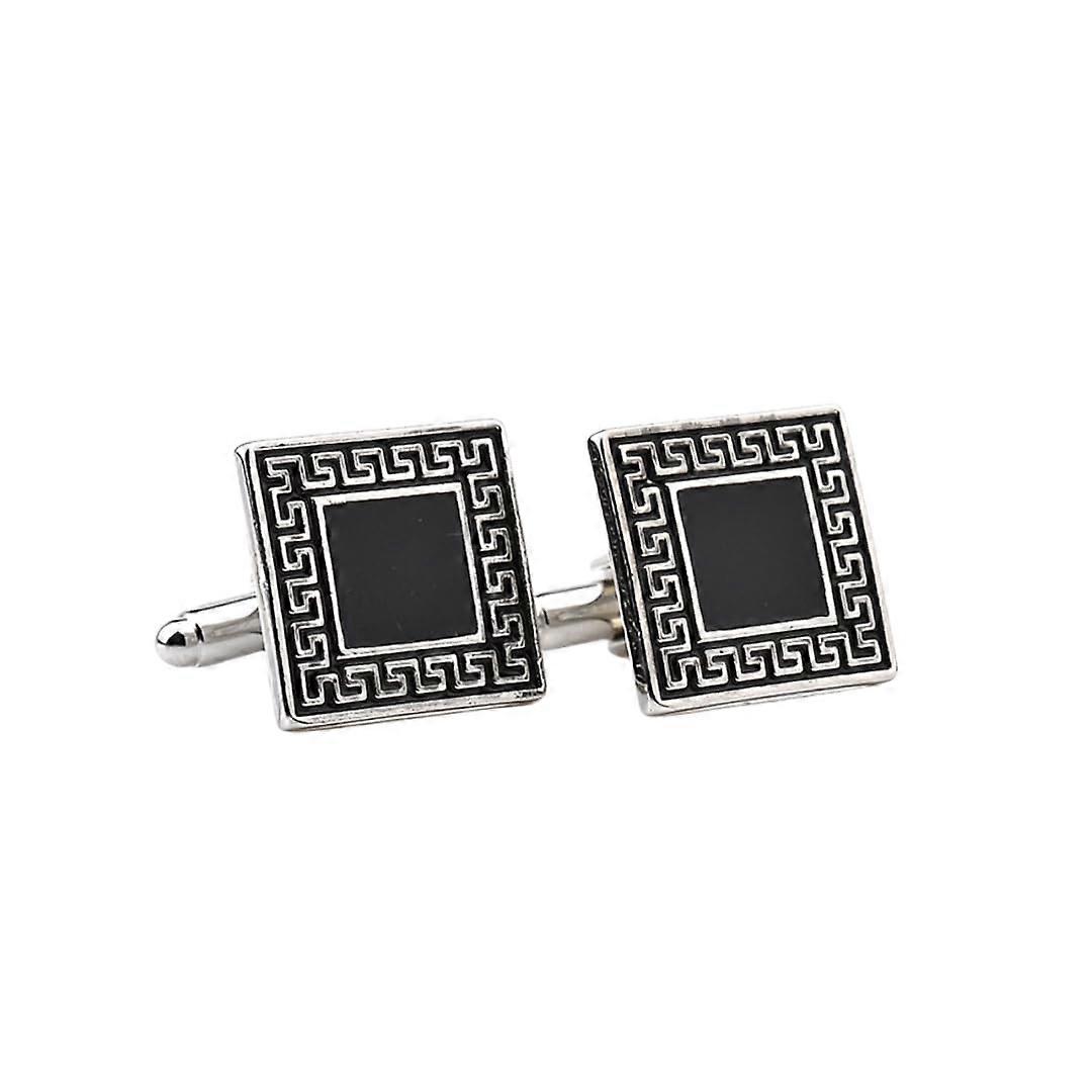 Men's Cufflinks 1 Pair of Cufflinks with Vintage Pattern Cufflinks for Men with French Shirt