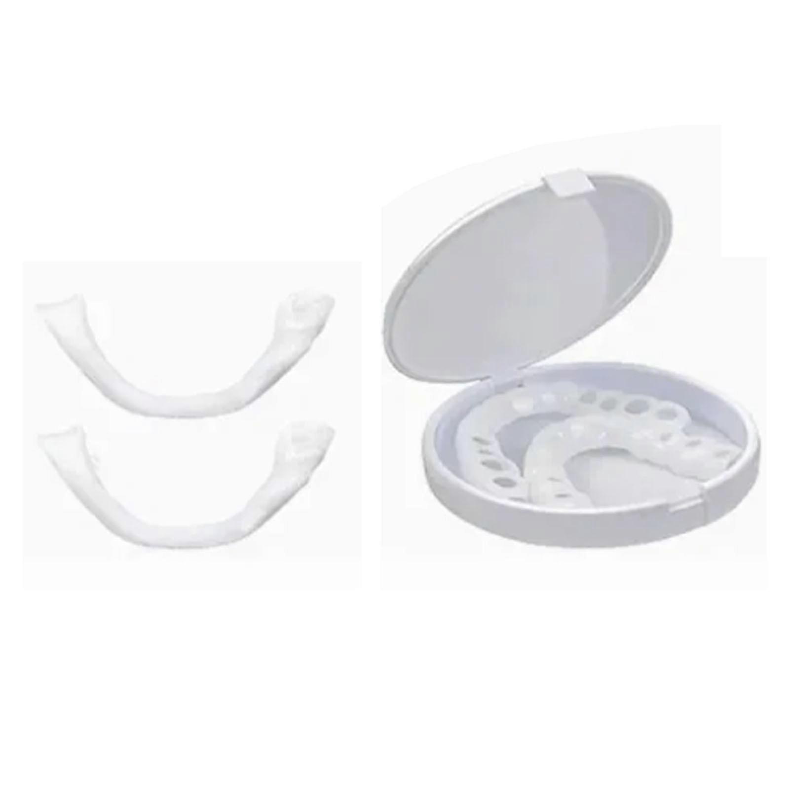 Upper and Lower Denture False Teeth Cover Dental Orthodontic Teeth Corrector Whitening Protector