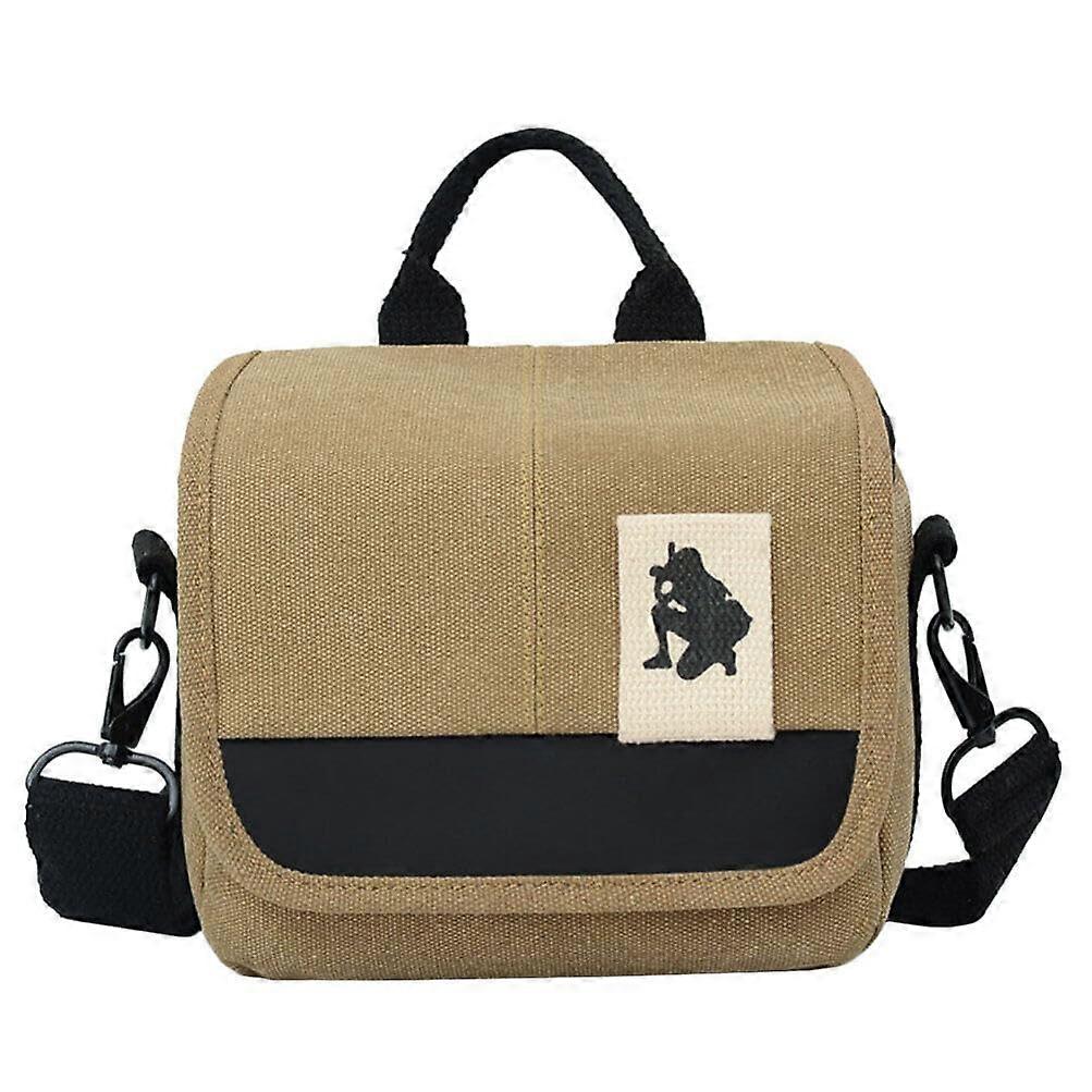 Camera Bag with Shoulder Strap, Khaki Camera Protection and Storage Bag for DSLR and Mirrorless Cameras