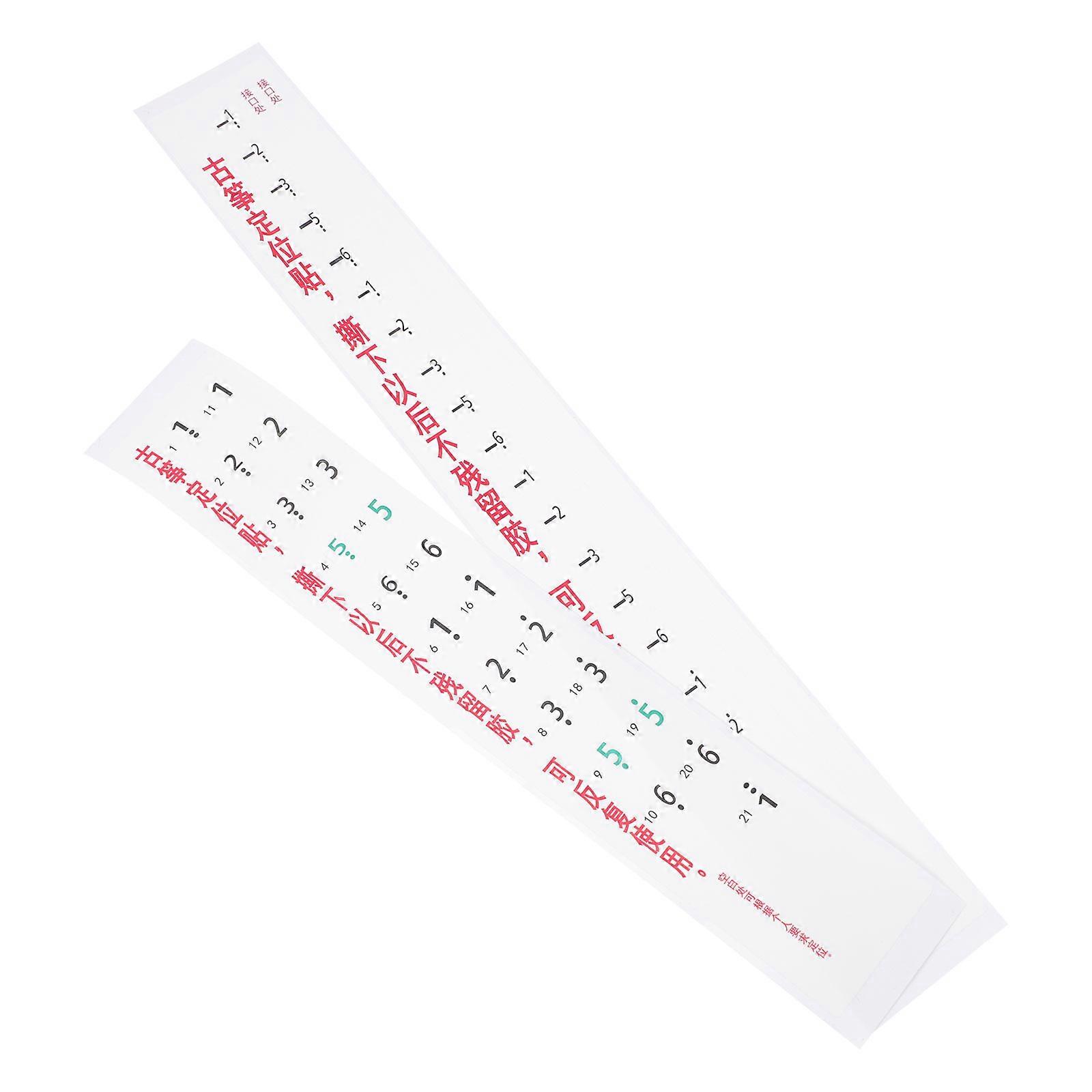 Guzheng Notes Sticker Guzheng Accessory Music Practice Hand Shape Guidance Simple Design 2Pcs