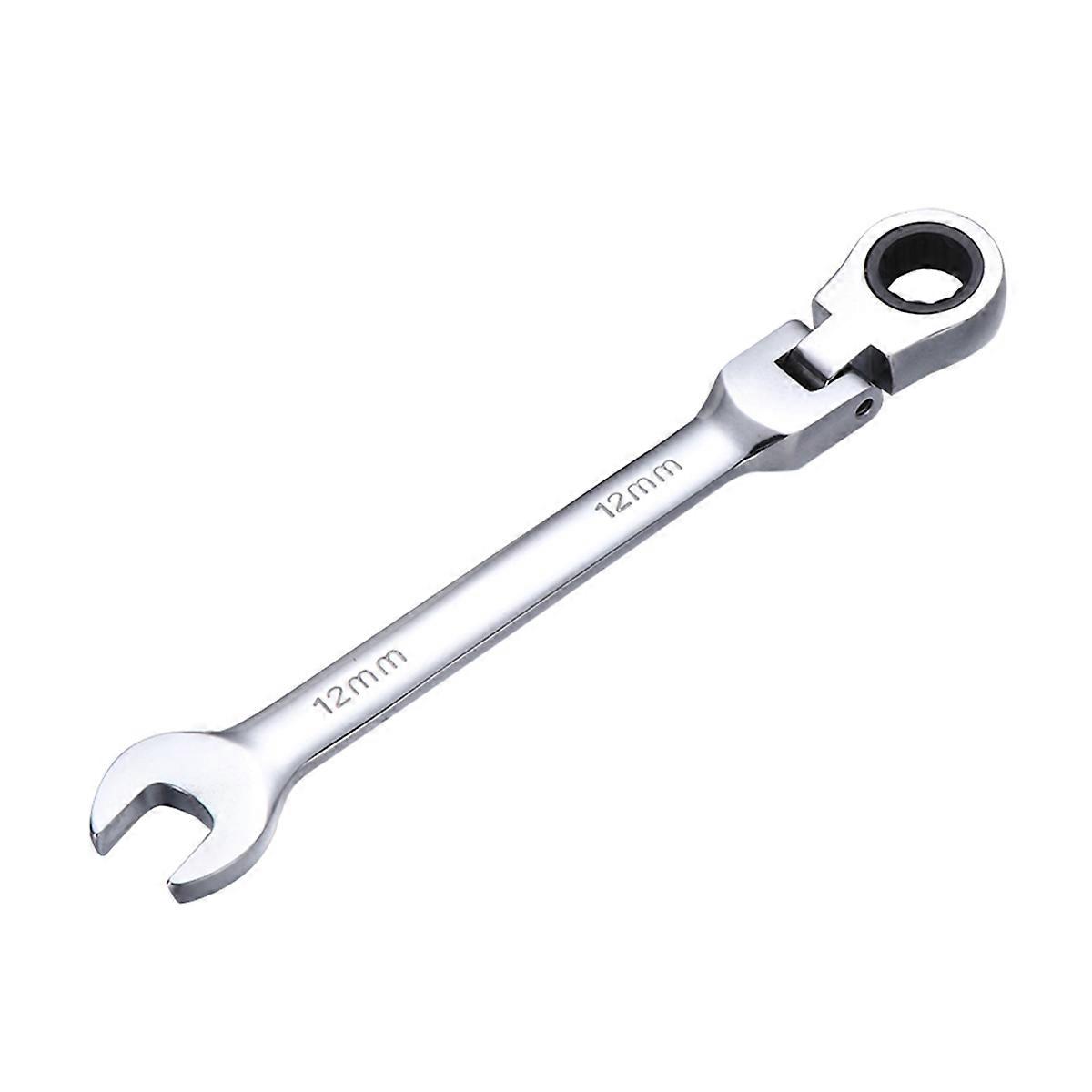 Combination Spanner Adjustable Dual Head Design 12mm Ergonomic Handle Mechanical Maintenance 1Set