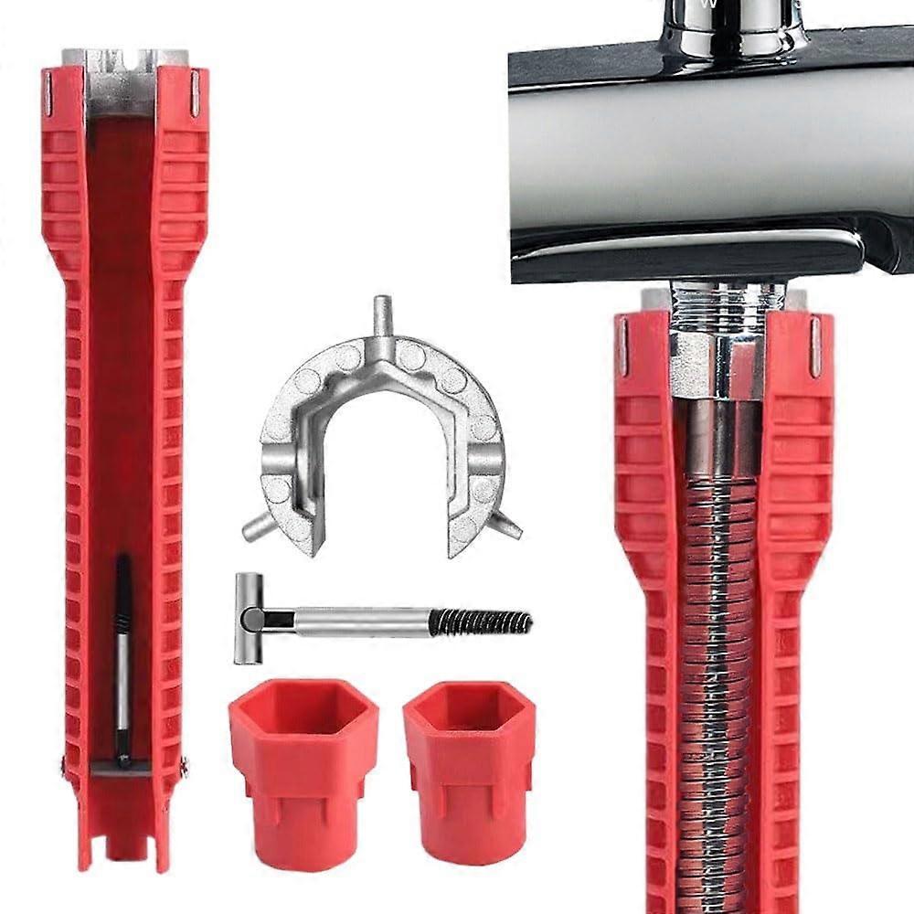Sink Installer Tool, Sink Key Installer, Multifunctional Sink Key, Double Head Wrench