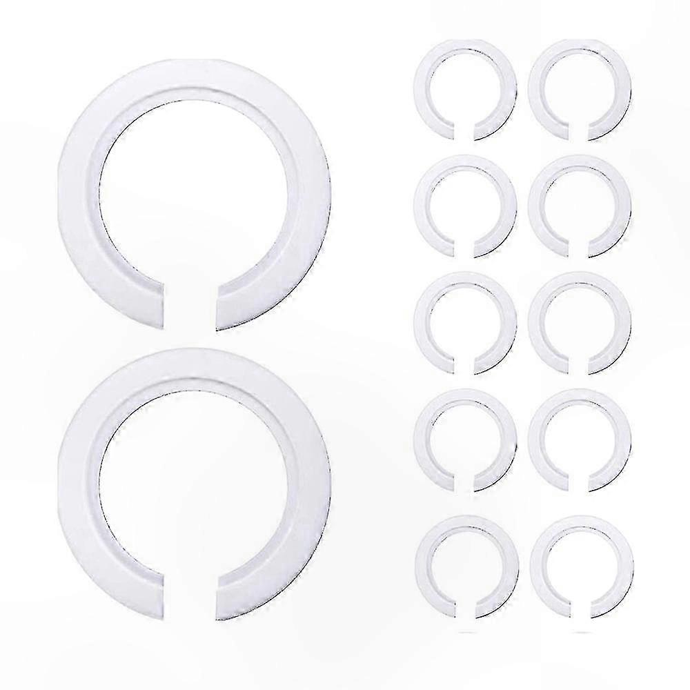 12 Pack Lamp Shade Adapters, E27 to E14 Converter Rings for Screw-Type Lamp Shades