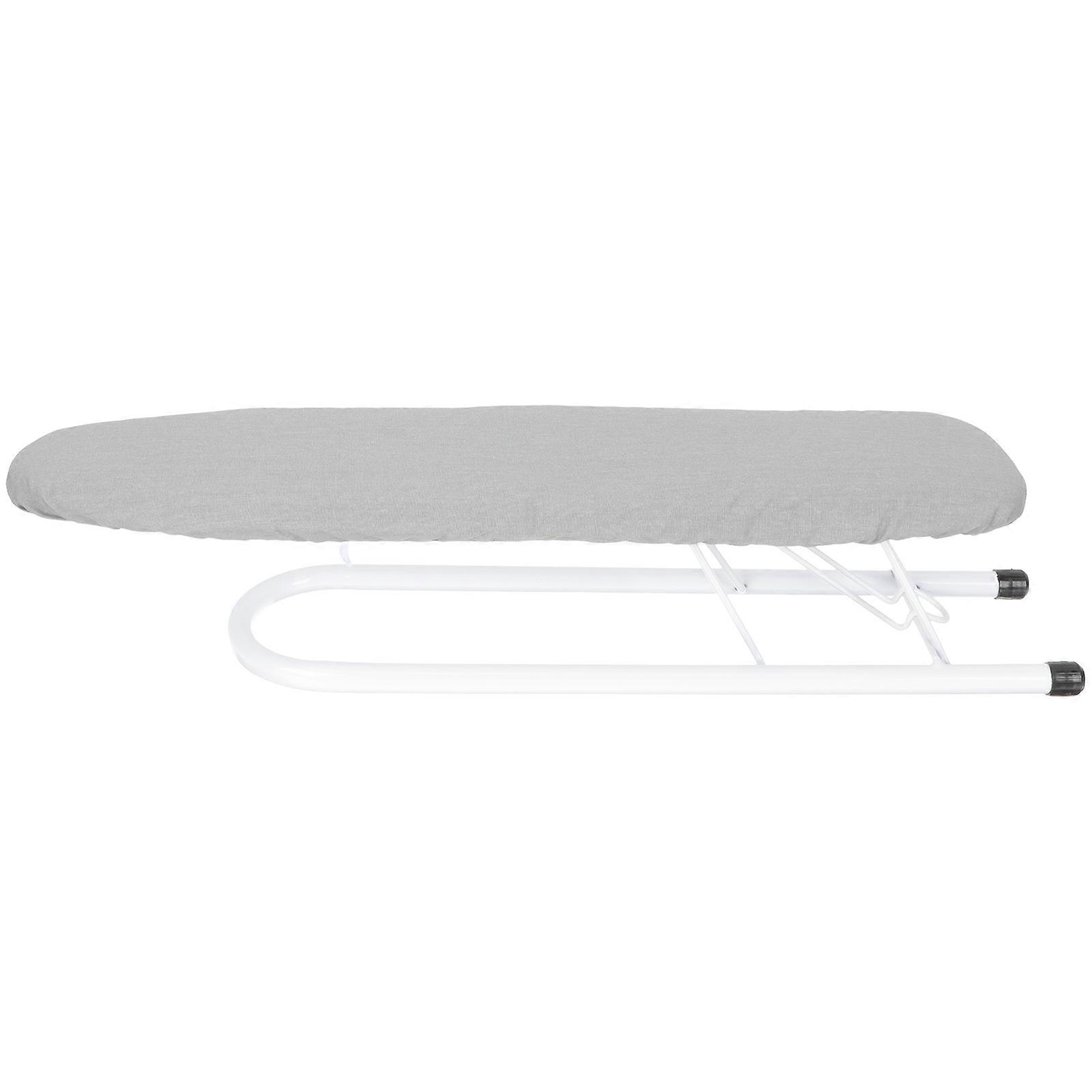 Portable Foldable Ironing Mat Tabletop Ironing Board Grey 48x11.5cm Sturdy Construction Silver Coating Layer 1Set