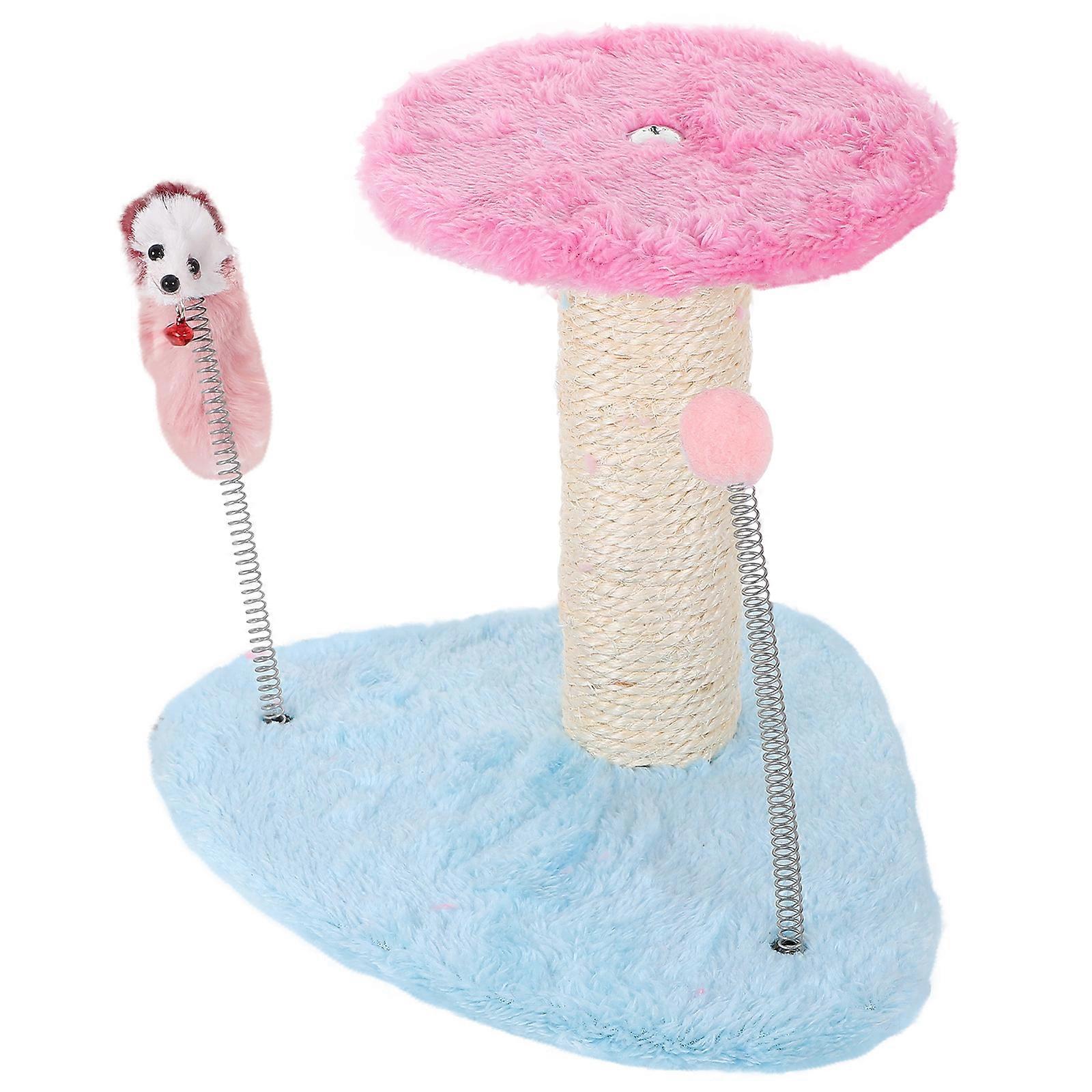 Cat with Plush Mouse Toy for Indoor Cat Use Triangle Frame Kitten