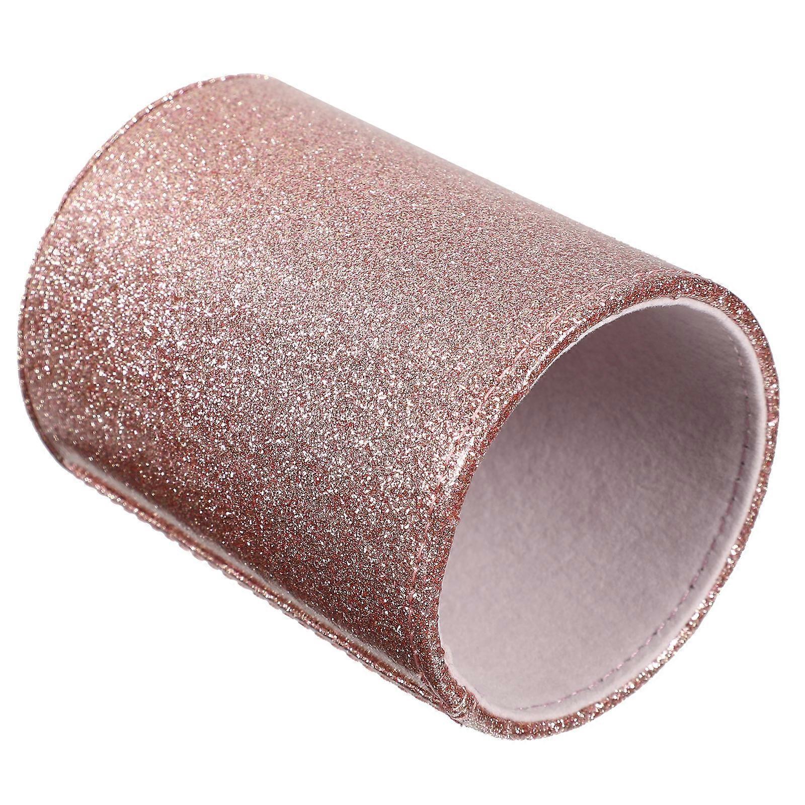 Cosmetics Brush Storage Container Clear Pen Holder Gym 7.3x7.3cm Multifunctional Storage 1Set