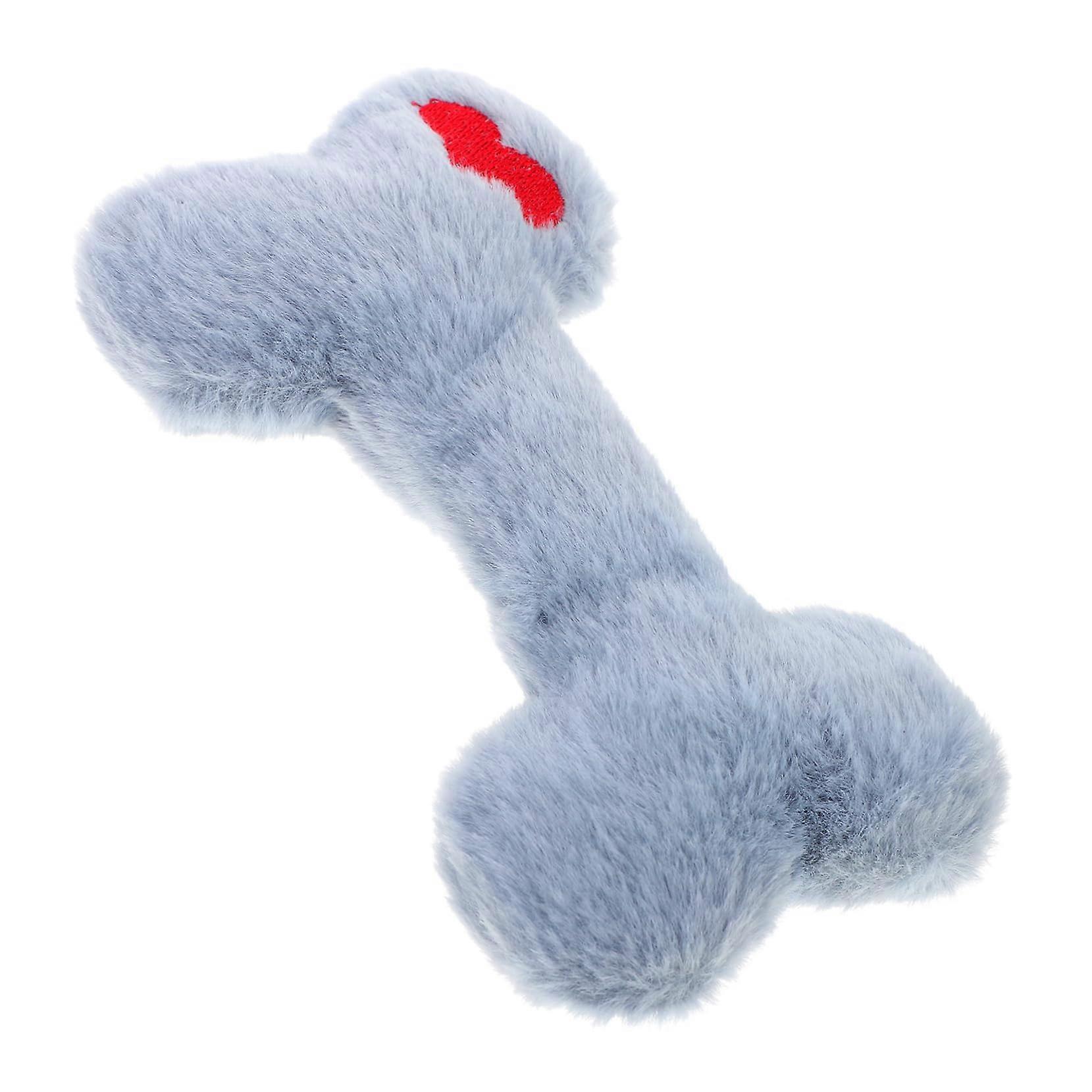 Dog Chew Toy BoneShaped Interactive Soft Squeaky Toy for Teeth Cleaning, Training for Small to Large Breeds, Washable and Durable