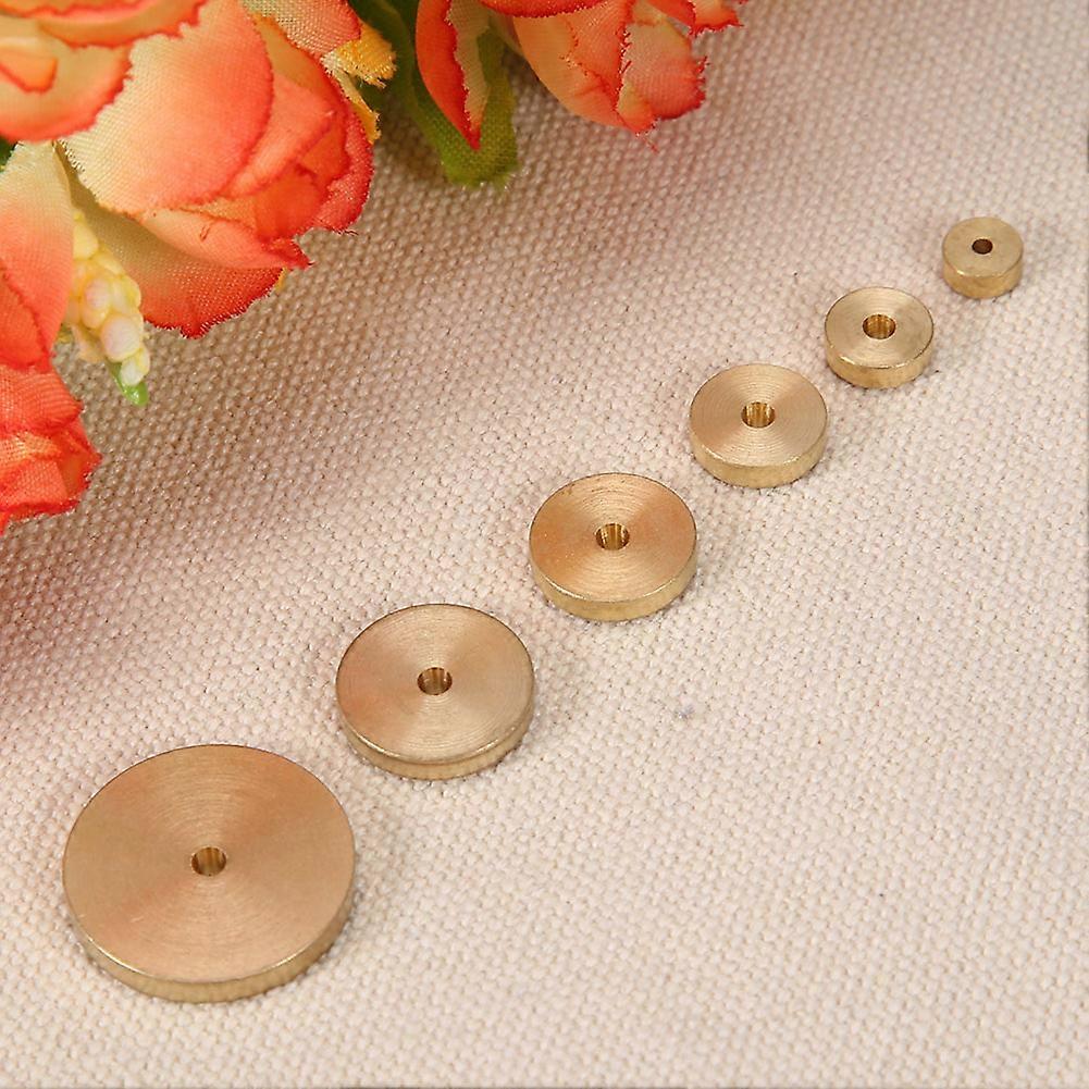 6Pcs Leather Brass Space Set DIY Round Line Marking Hand Craft Tool Narrow Hole