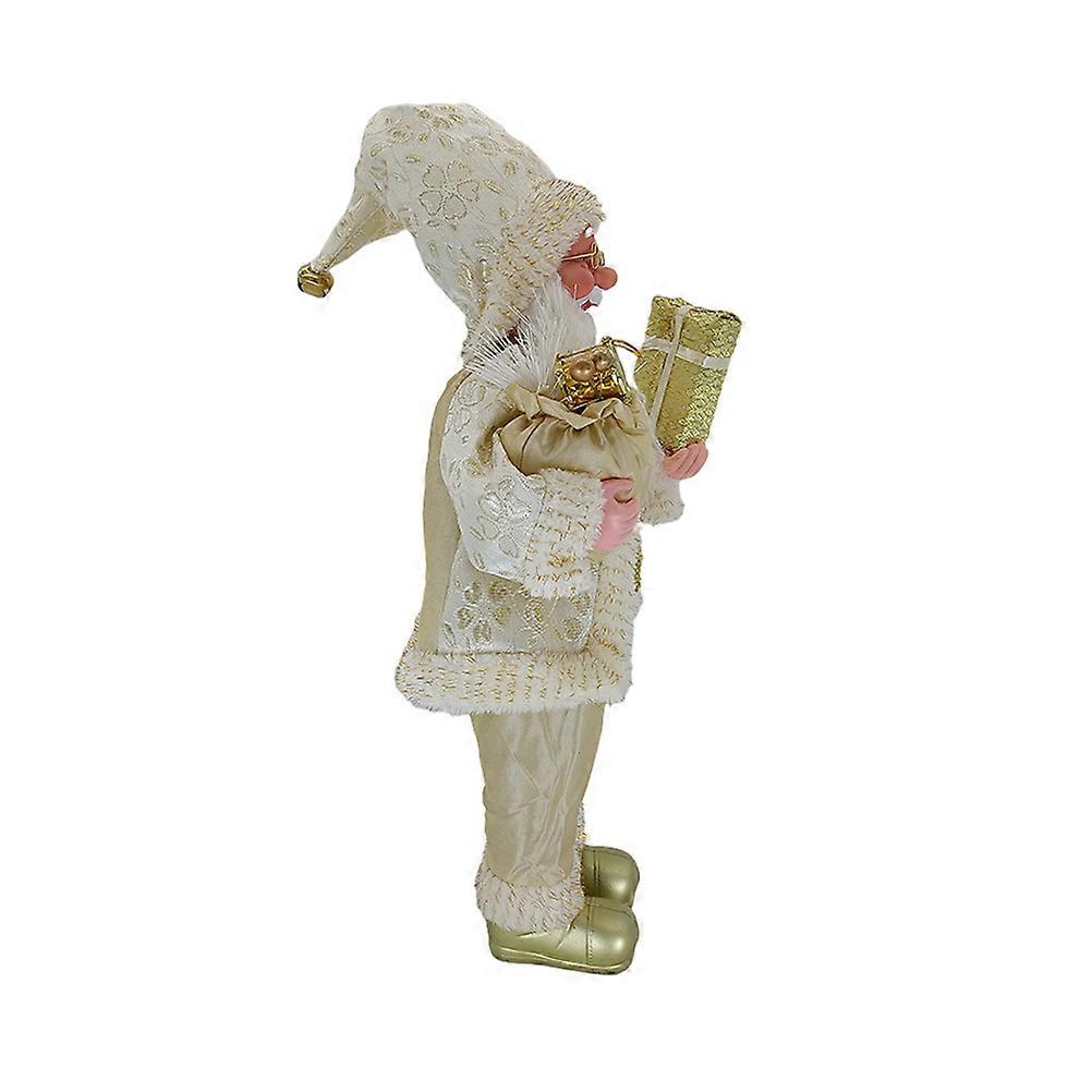 Cute Standing Santa Claus Figurine Christmas Ornament for Home Shelf Table Mantelpiece Holiday Decoration Gift