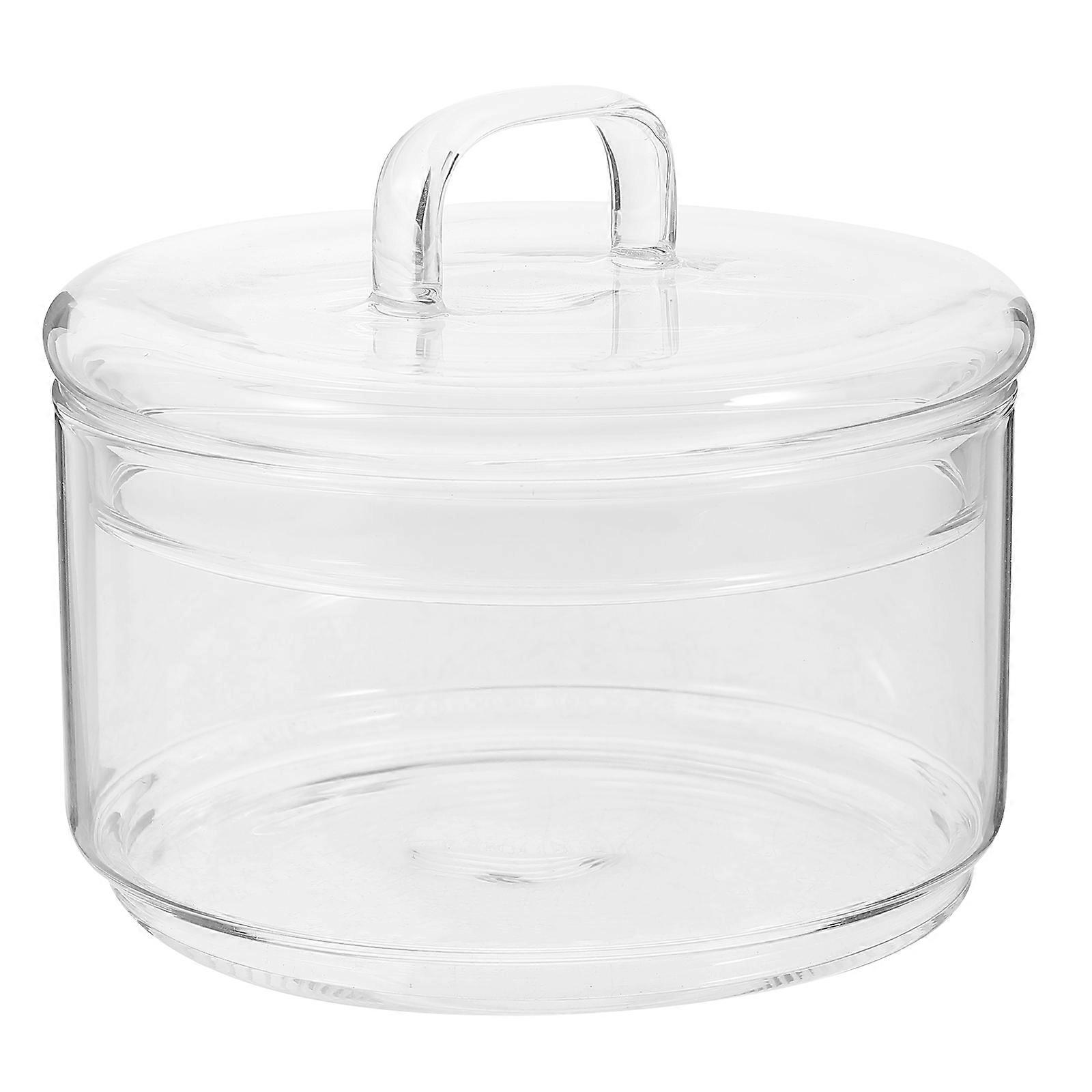 Transparent Glass Sealed Jar for Storage Airtight Grain Container with Leakproof Lid 7.87 Inches