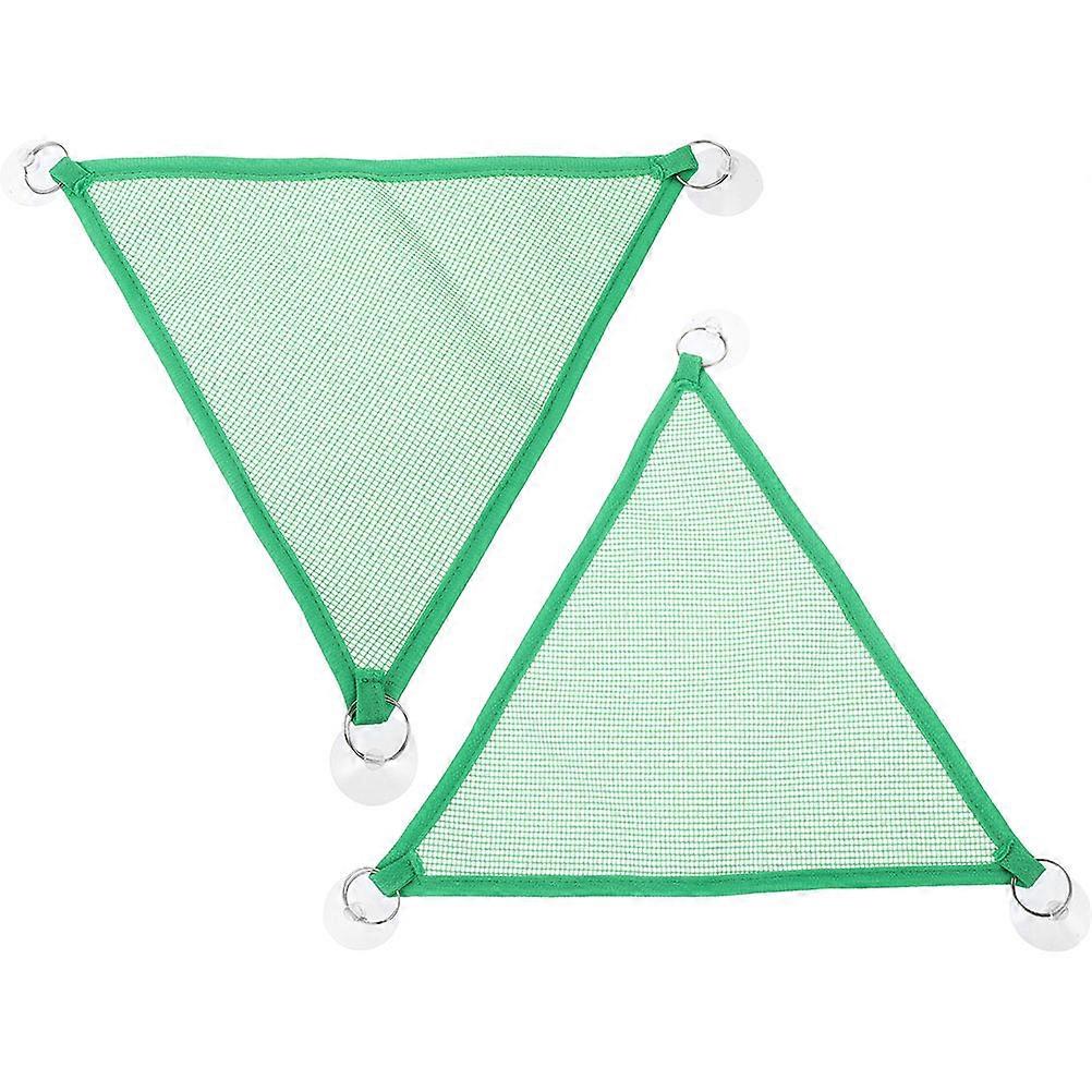 Hammock For Reptiles Reptile Mesh Hammock Lizards Summer Use Green 48.00X33.00X33.00cm Good Air Permeability 2Pcs