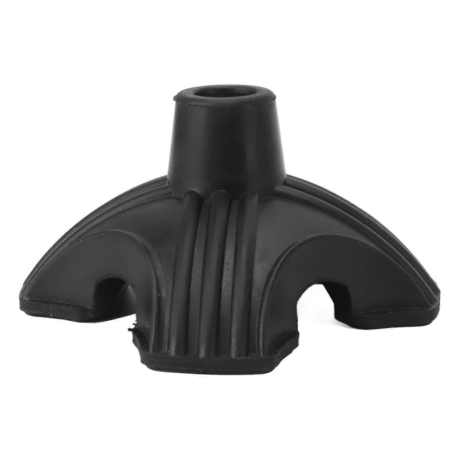 4 Prong Rubber Foot Pads Self Standing NonSlip Base Suitable for Walking Stick Rubber Construction 4 Prong Design