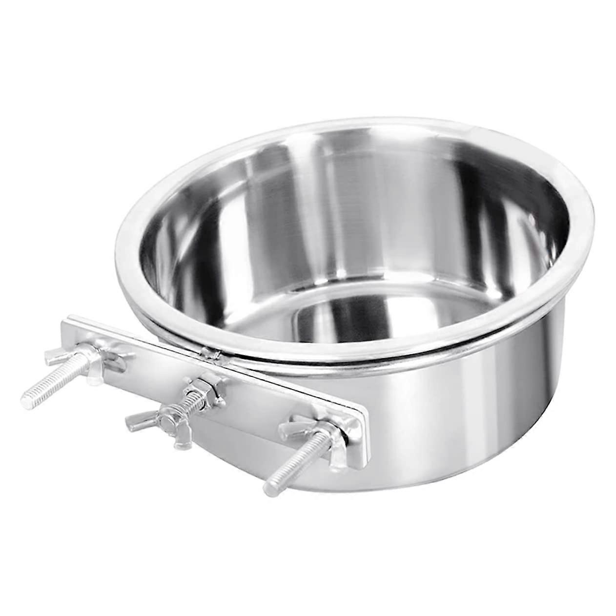 Pet bowl with hanging, cat and dog bowl for convenient feeding, food and drinkware for pets, random style.