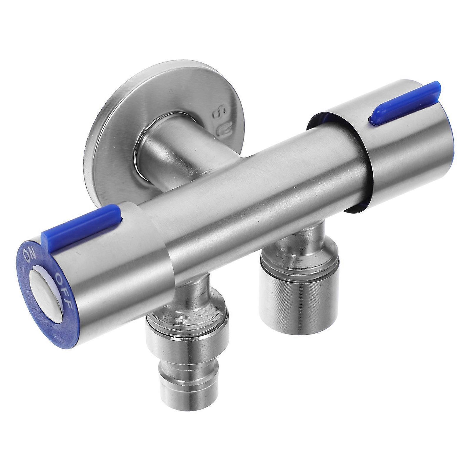 Stainless Steel Angle Valve for Bathroom – Durable Water Stop Valve with Independent Flow Control for Washing Machine and Toilet, Easy Installation,