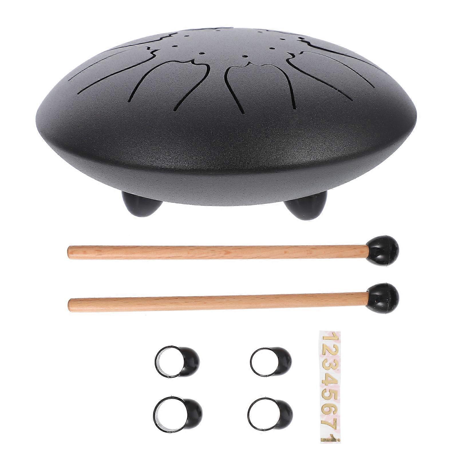 Portable 6inch Tongue Drum with Excellent Sound Quality for Music Lovers and Beginners