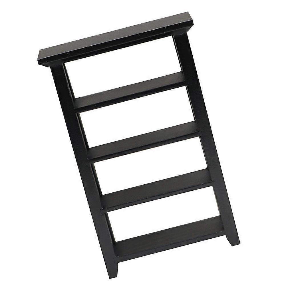 Mini Wooden Bookcase Model Bookshelf Mini House Decor Supply