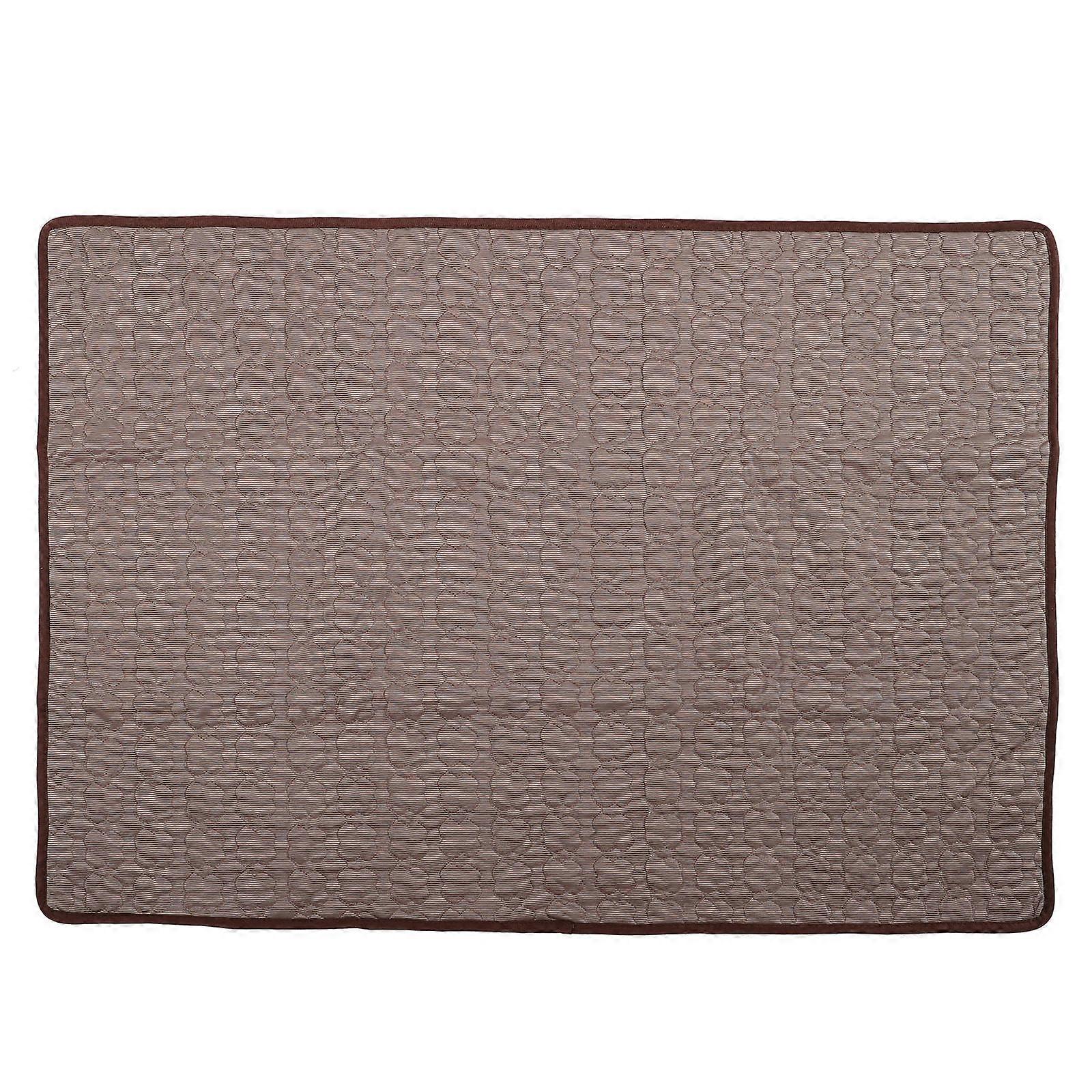 Self Cooling Dog Mat 60X50CM Coffee Indoor And Outdoor Use Temperature Reduction 1Pack