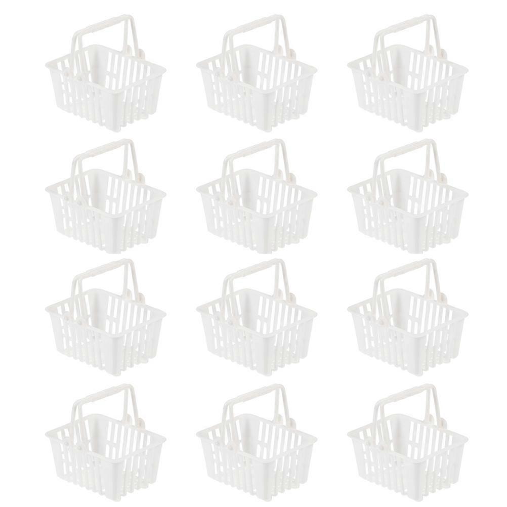 It looks like you've provided a product title or listing for **"12pcs Mini Shopping Baskets For Pretend Play, Baskets For Playing House, Safe Smooth