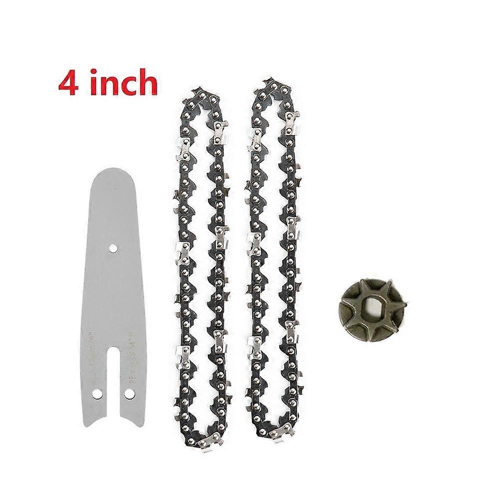 4/6 Inch 65Mn Steel Profile Chainsaw & Chainsaw Set Fits Electric Chainsaw Woodworking Cutting Jig Set Hand Saw Steel Profile