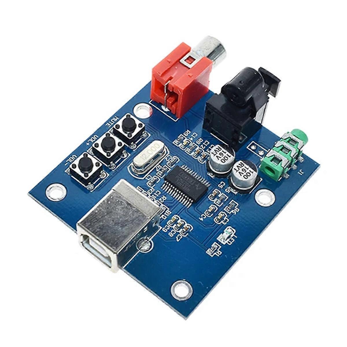 PCM2704 USB USB Power Fiber Optic Coaxial Analog Output for Raspbian RaspBMC 7