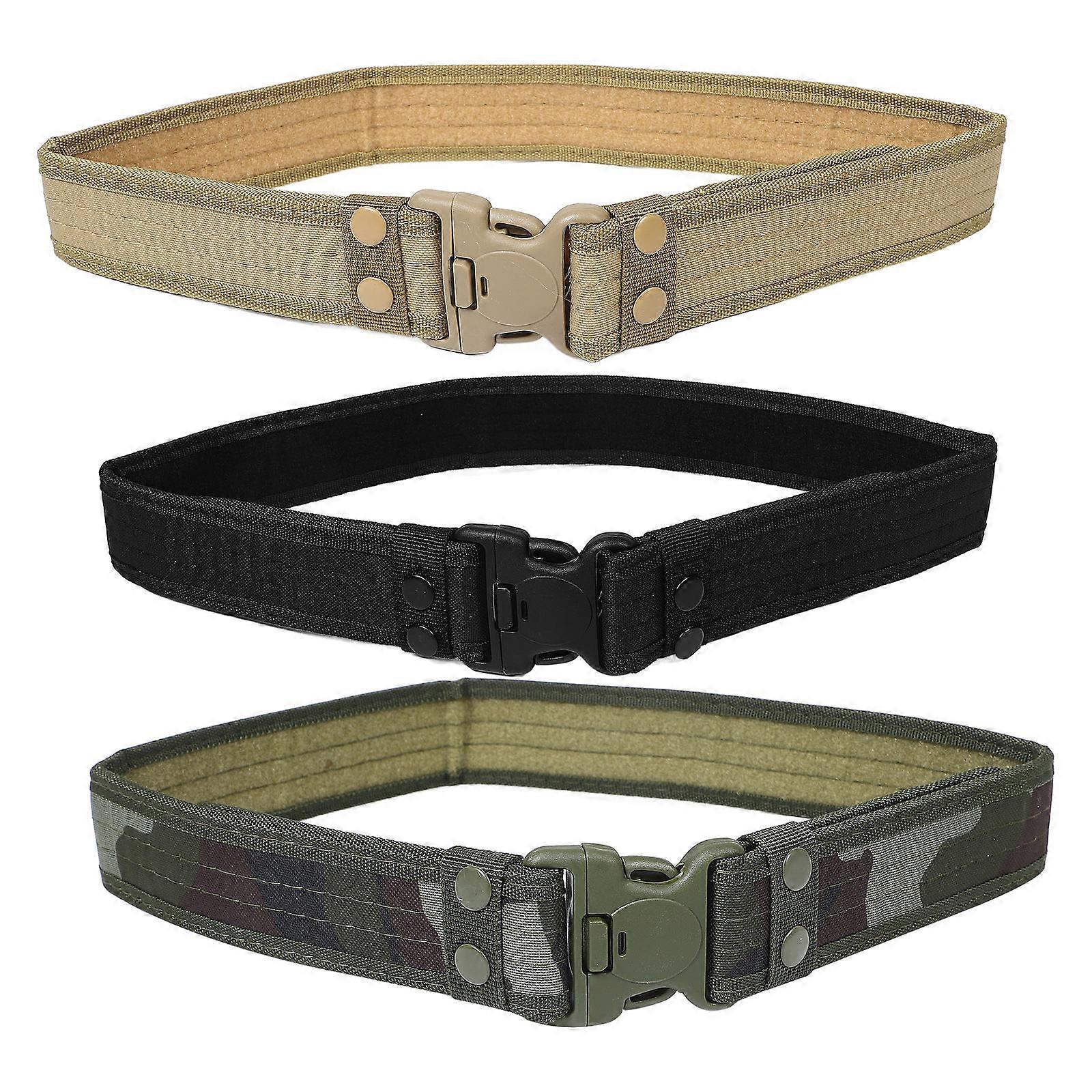 Adjustable Canvas Outdoor Belt for Hiking Camping with Assorted Color Fits MostWaist Sizes