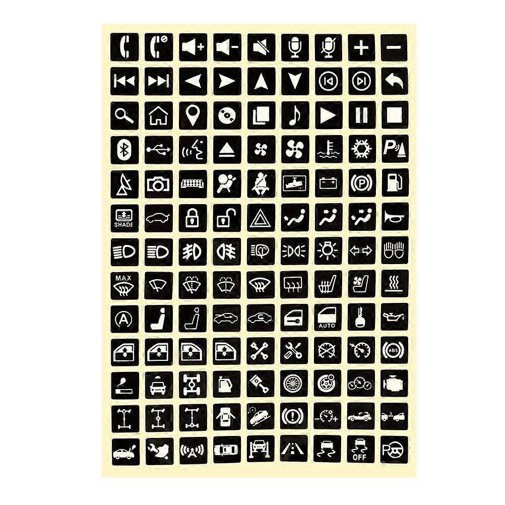 Multifunction Button Sticker, Car Light Sticker, Switch Relay Decoration