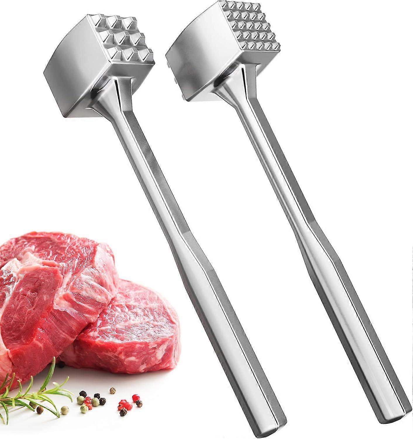 Meat Tenderizer 1 pcs Aluminium Mallet Dual-Sided - Tenderizer Tool Kitchen
