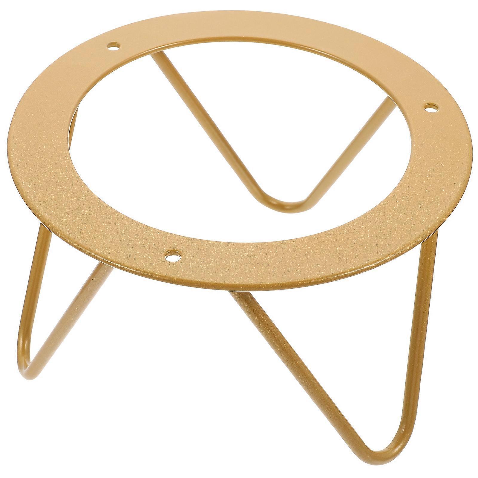 Simple But Decorative Storage Rack For Households Offices In Golden Iron Material 1Pack