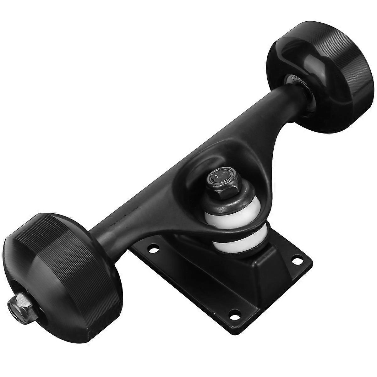 Skateboard Bearings Wheels Set Black Brackets Replacement Trucks Kit for Skaters Gift