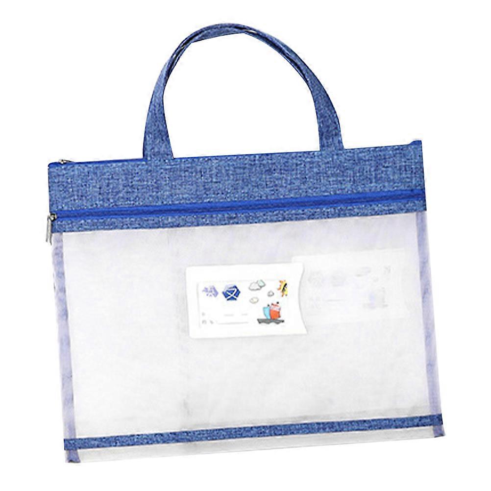 Zipper Document Bag Pouch with Handle for Organizing Papers Mesh Pouch for Office School Use