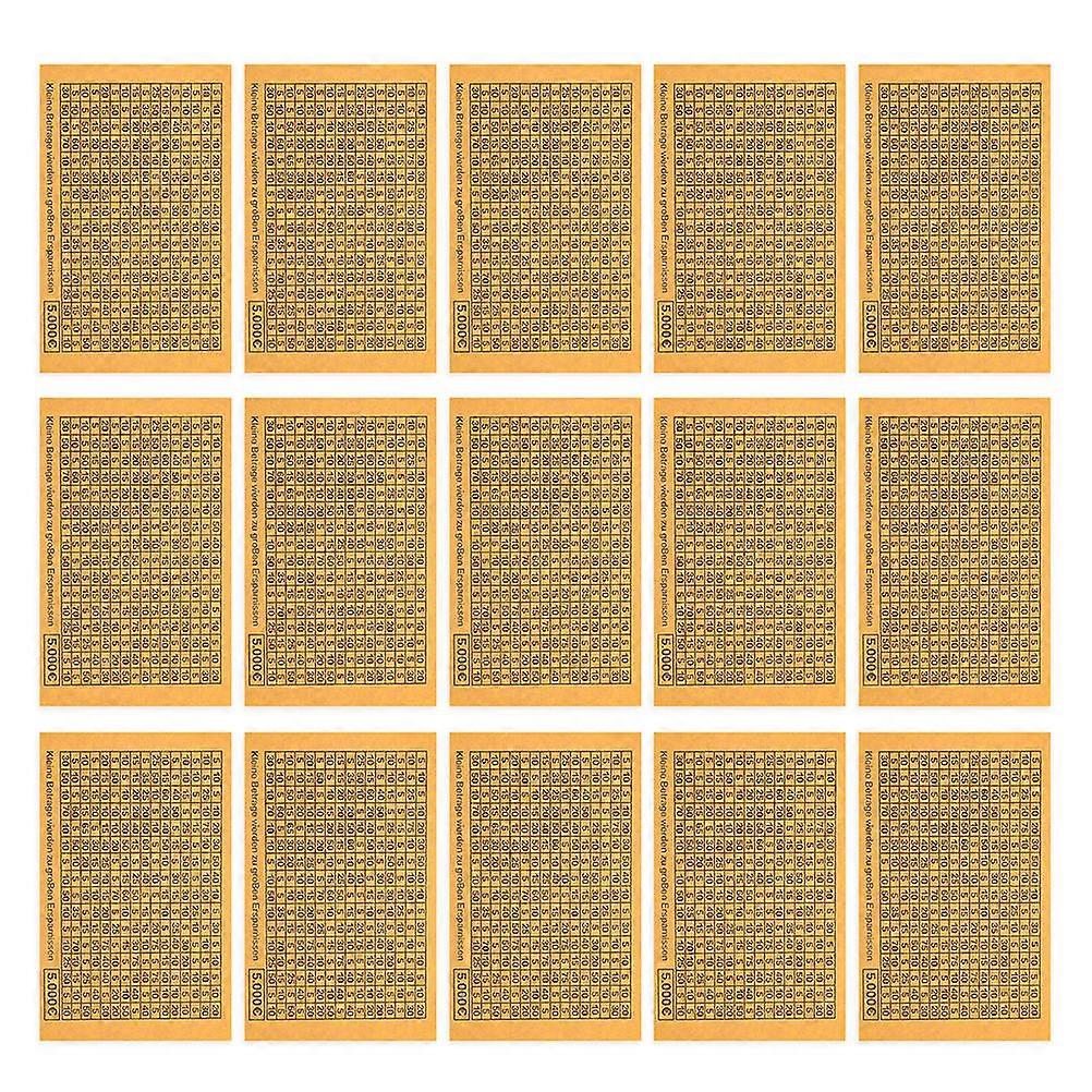 Euro Savings Challenge Stickers   30 Sheets DIY Money Box Labels for Tracking Financial Goals   Easy Apply Decorative Stickers for Home & Office