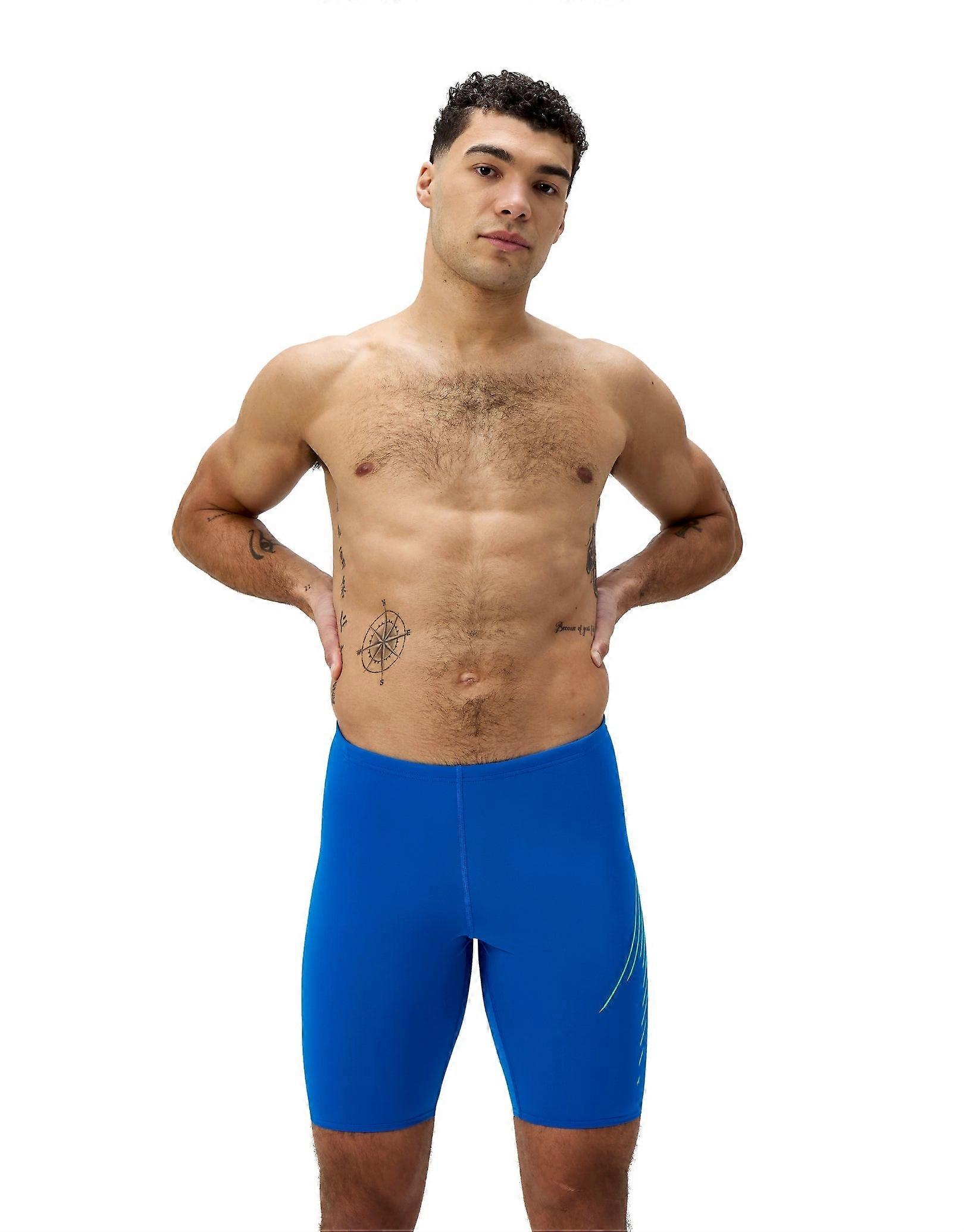 Speedo Hyperboom Placement 游泳干扰器 - 蓝色/绿色