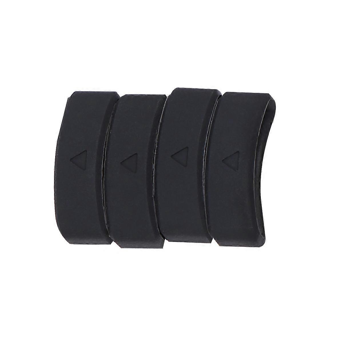 Silicone Watch Strap Loop Movable Ring Positioning Buckle for Compatible Bands – Durable Replacement Holder for Watches – Black