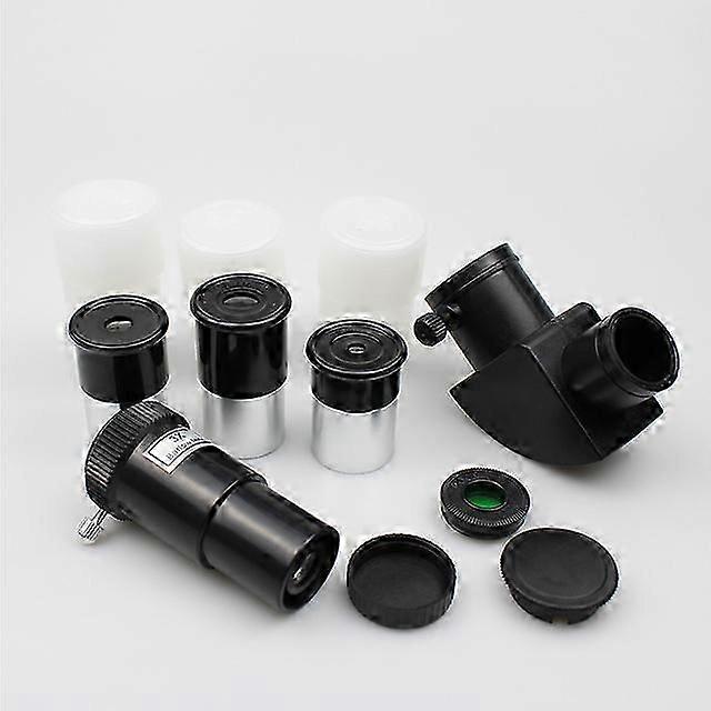 0.965インチ望遠鏡アクセサリーキット 0.965天体望遠鏡用 接眼レンズ3個、対角3倍バローレンズ1個、ムーンフィルター付き