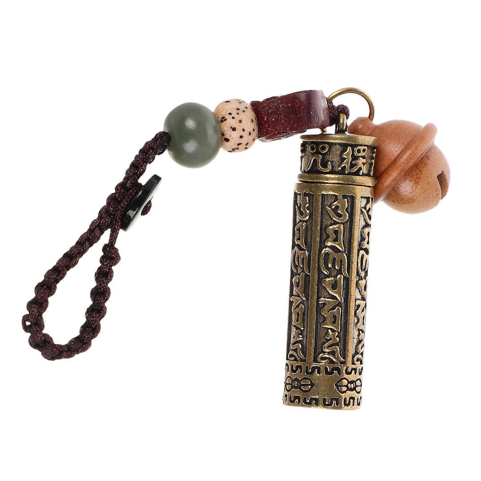Retro Brass keychain with for Keys Multi Color Durable Couples Charm Versatile Use