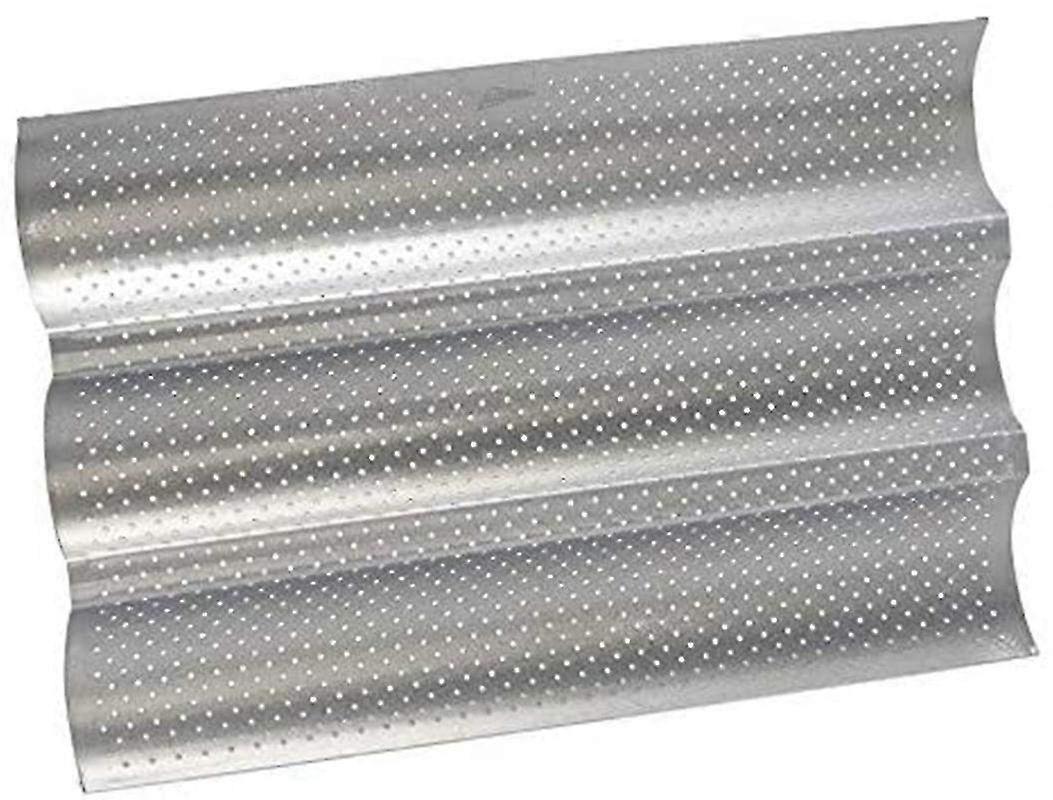 Non-Stick Baguette Baking Pan & Perforated Tray - Ideal for Perfectly Crisp Baguettes and Artisan Bread