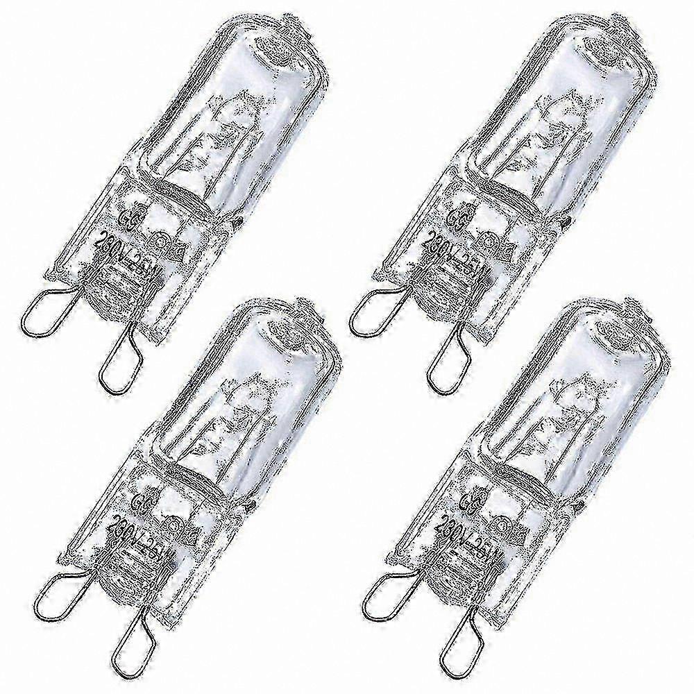 G9 Halogen Bulb 25W, 4-Pack for Oven and Cooker Appliances
