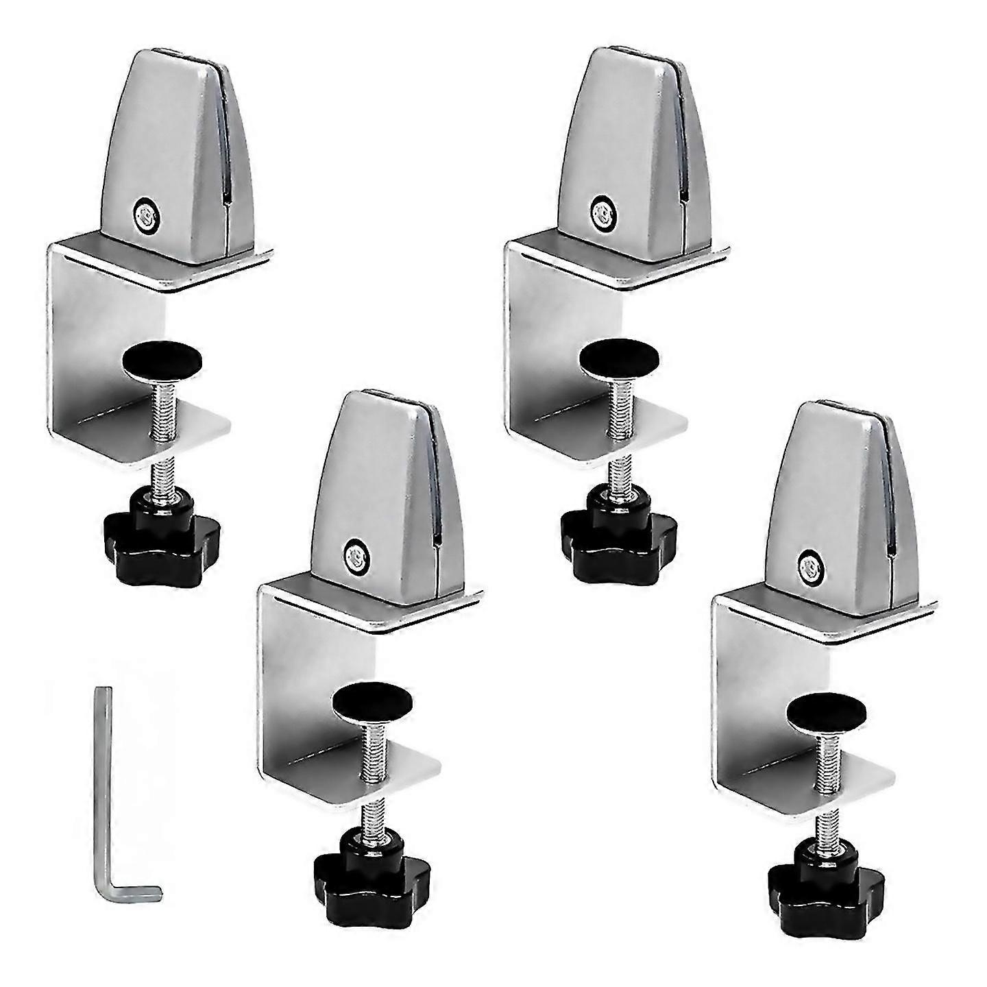 For aluminum adjustable sneeze guard support clip