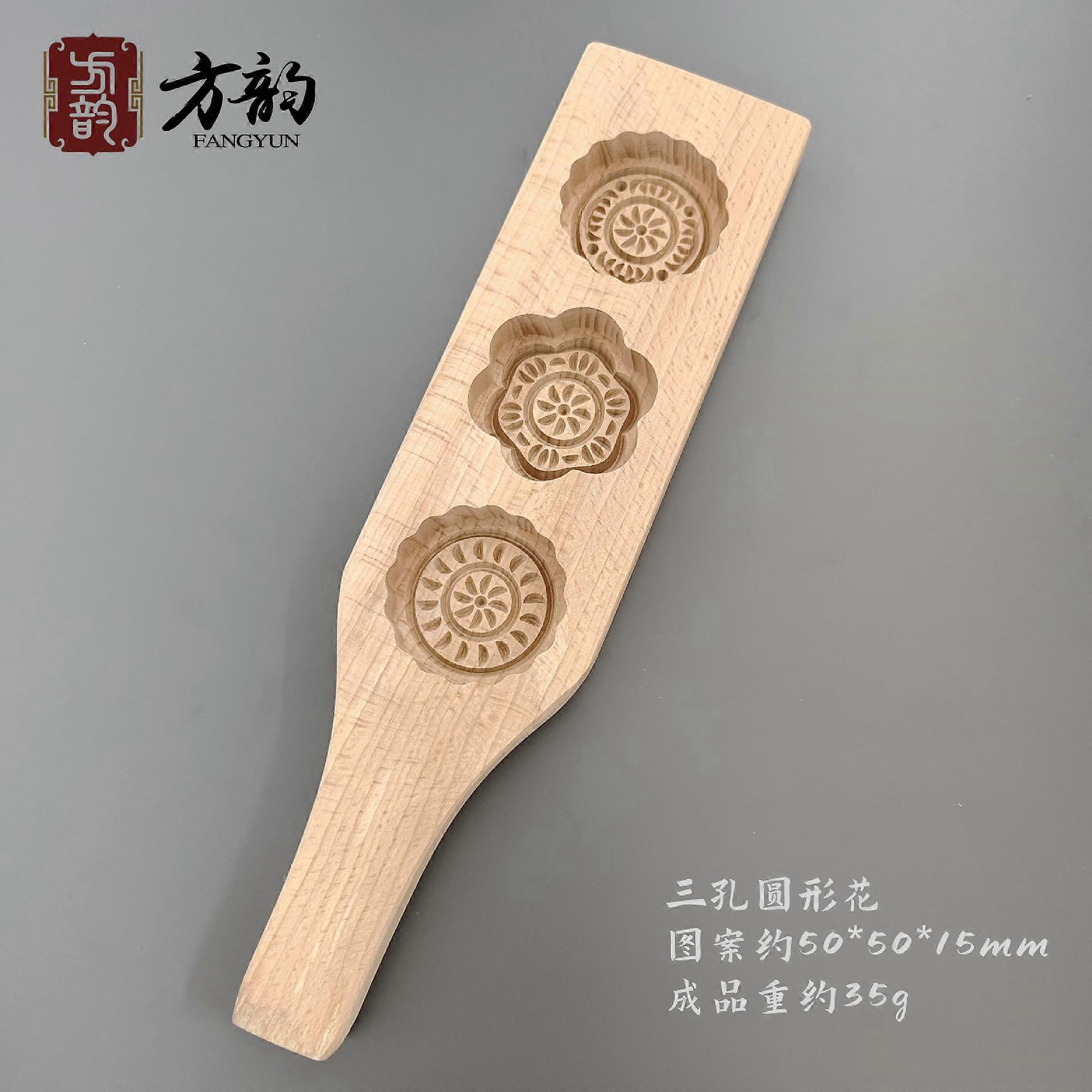 Three hole mold wooden pasta mold
