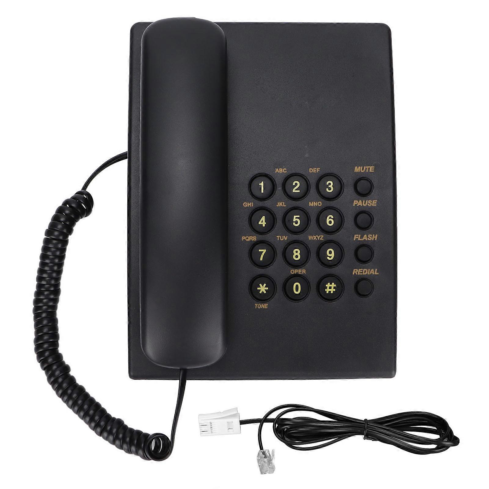 KXT435 Desktop Corded Telephone - Wired Landline with Caller ID, Adjustable Volume, Black